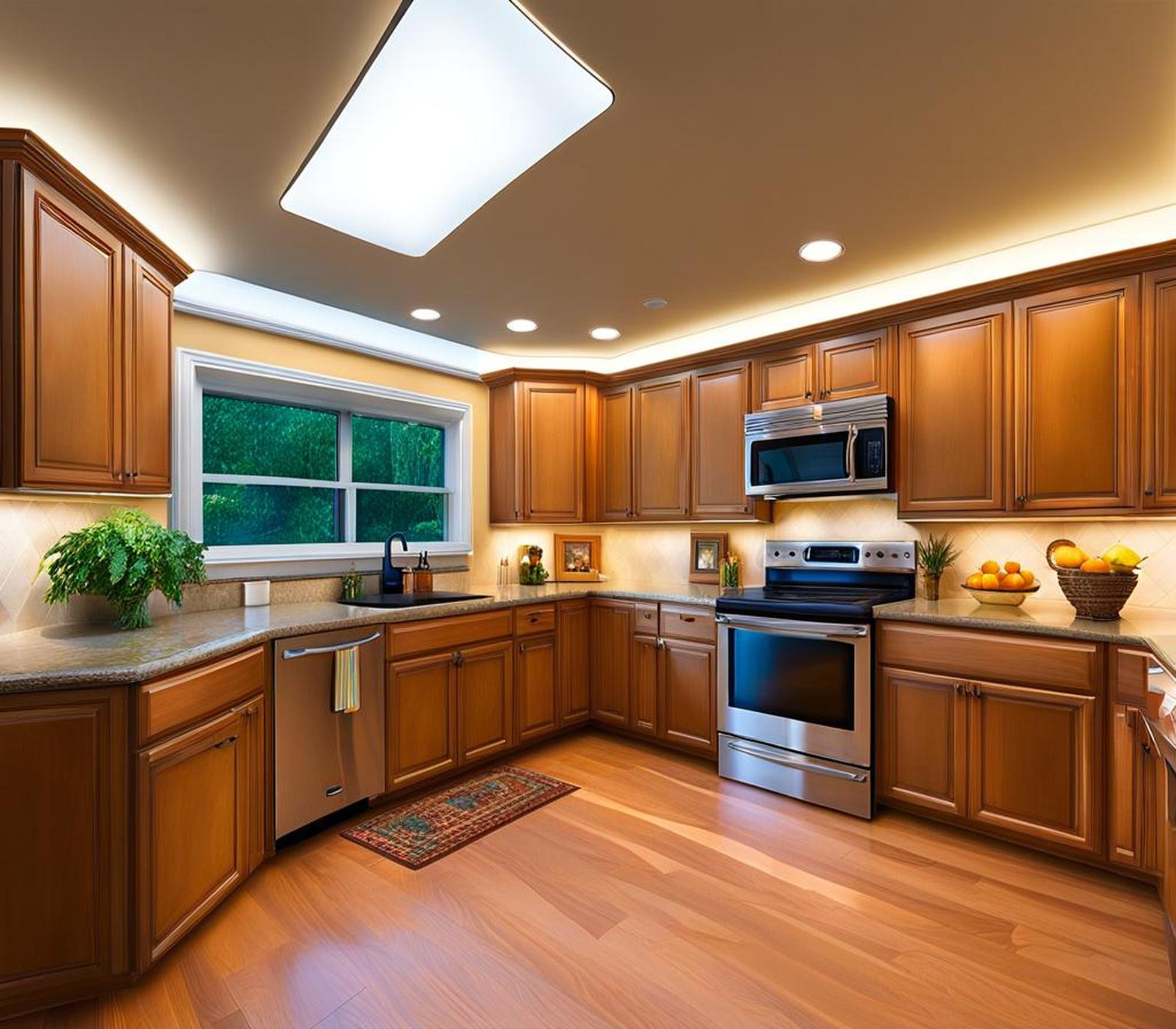 how to update fluorescent lighting in kitchen