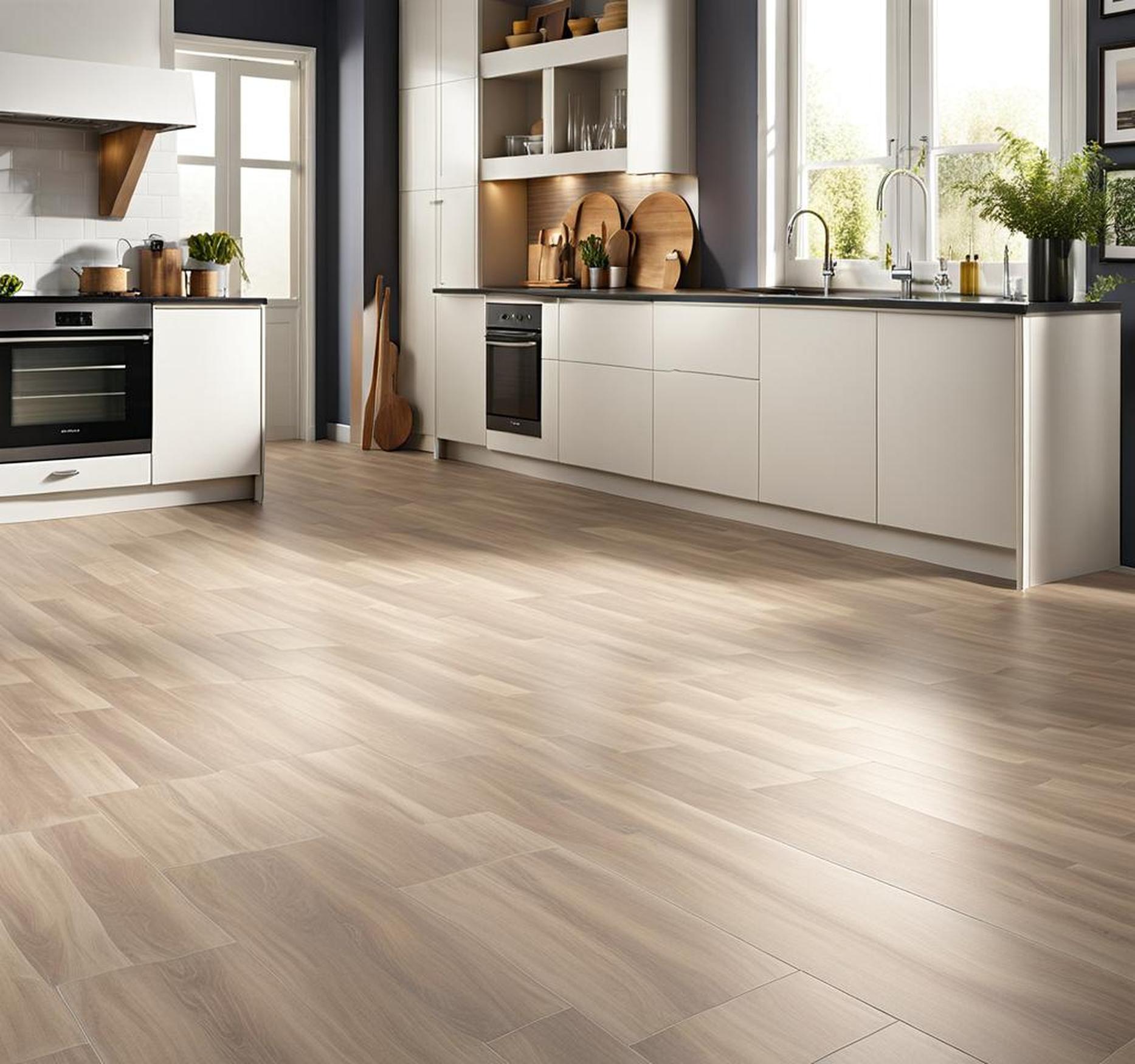 kitchen laminate flooring tile effect