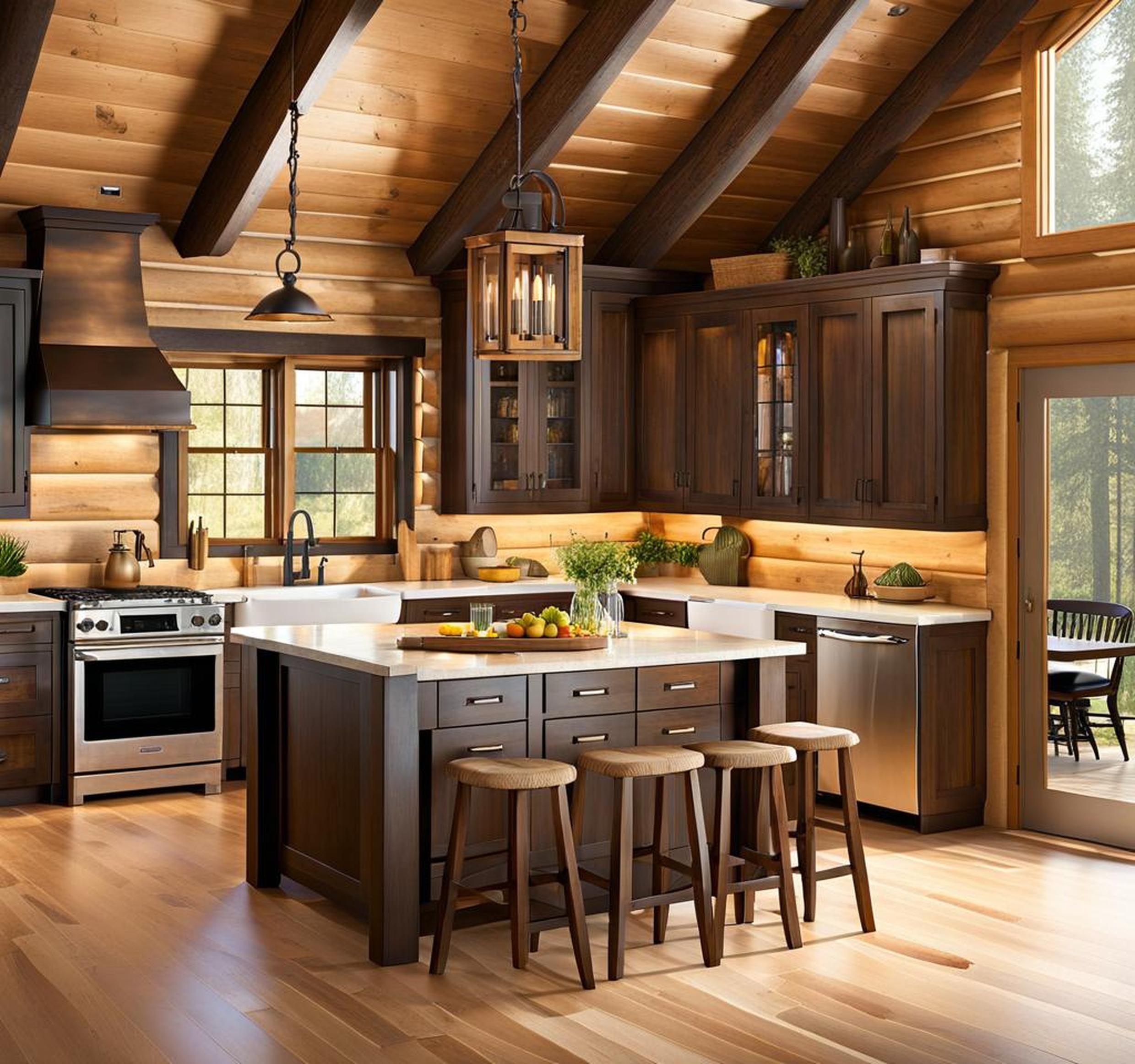 kitchens in log cabins