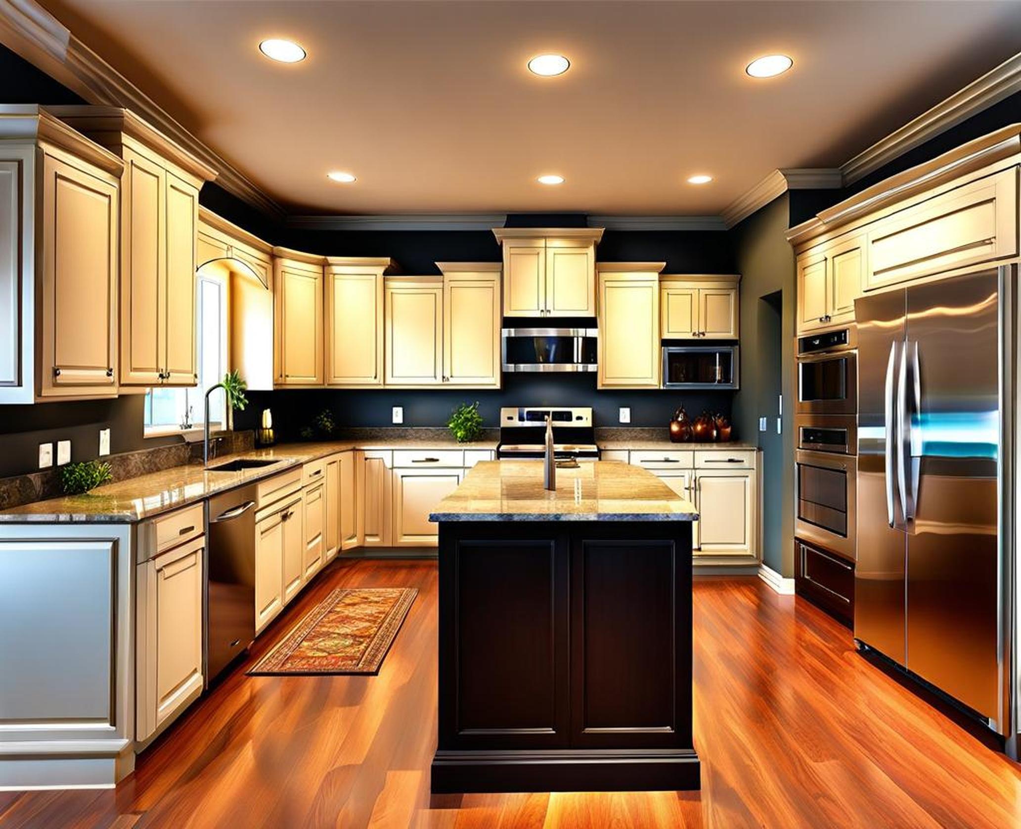 kitchen can light layout