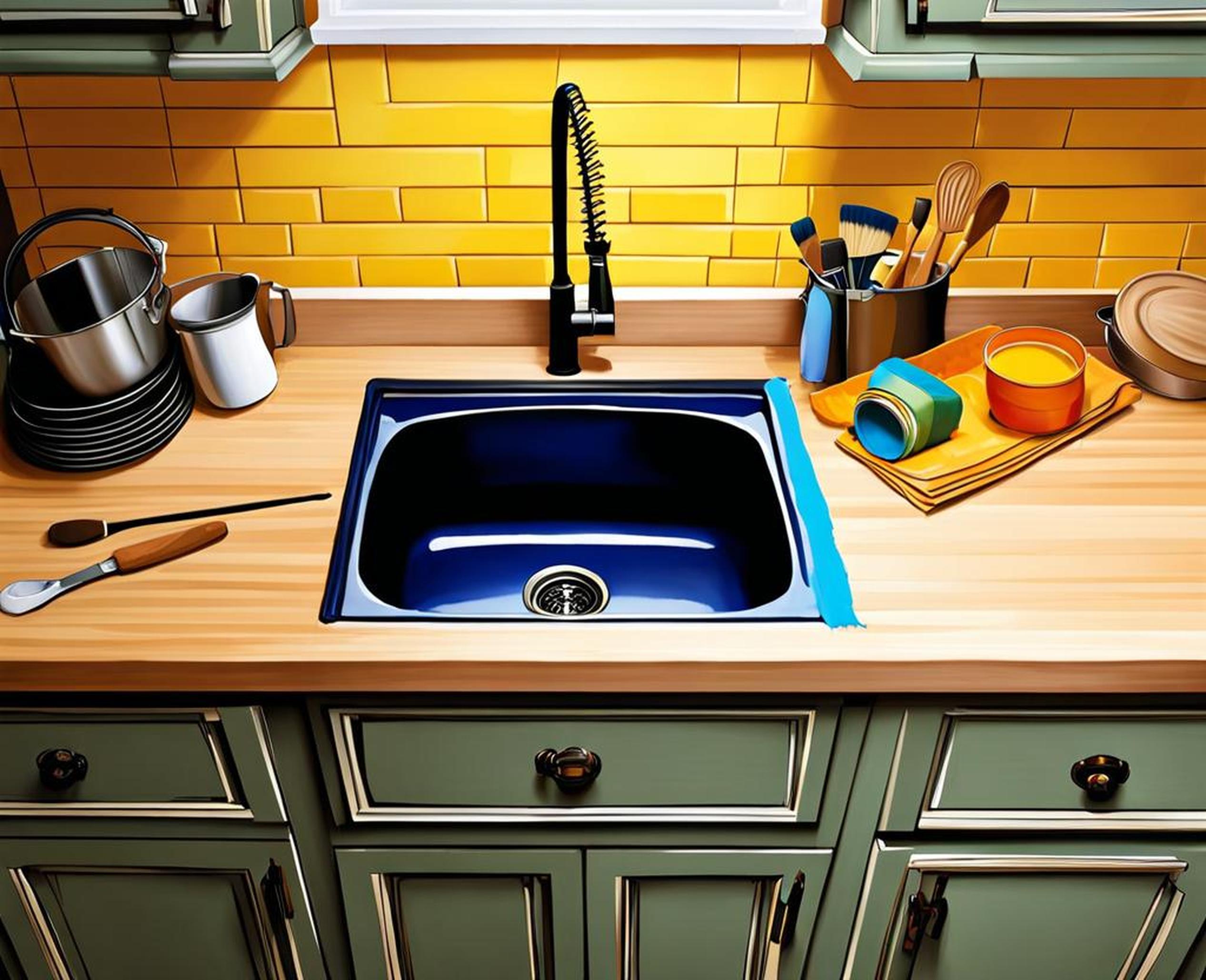 can you paint a kitchen sink