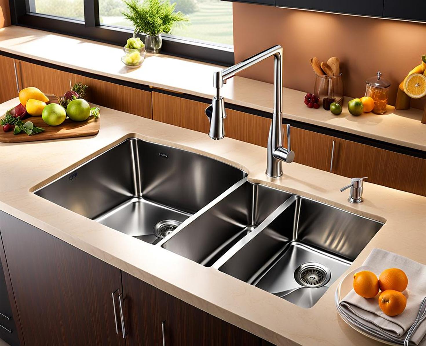 types of kitchen sinks