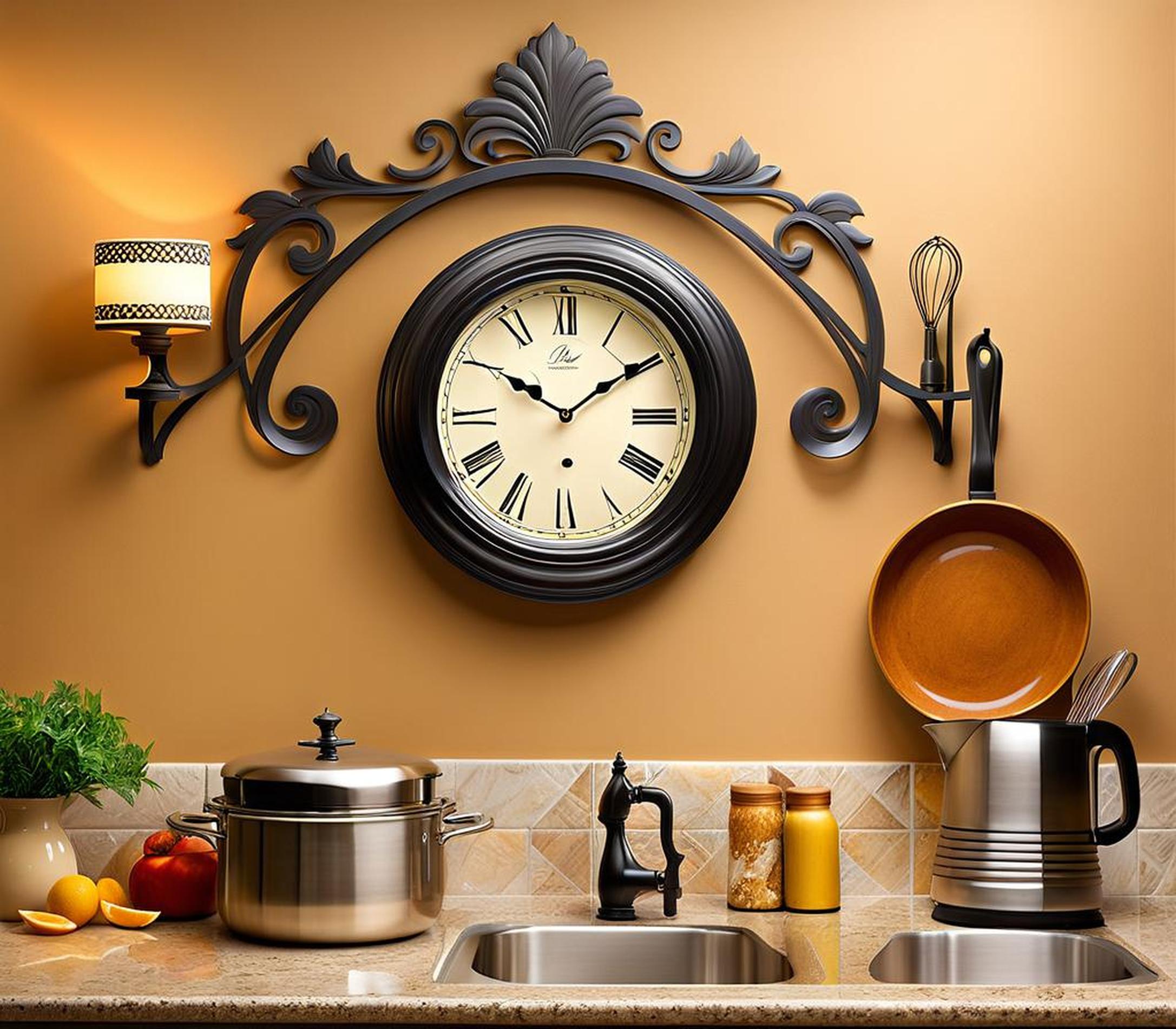 decorative kitchen clocks walls
