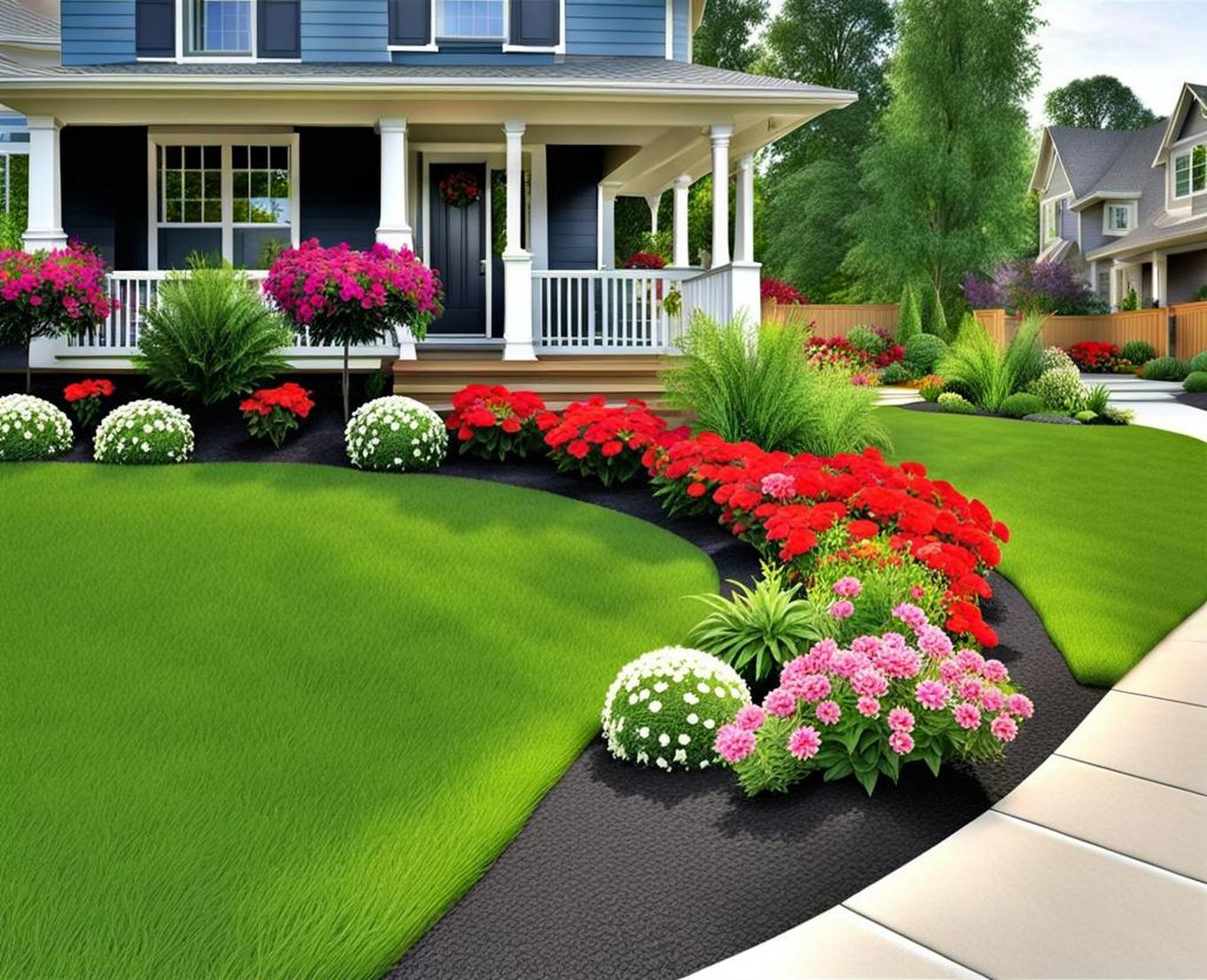 curb appeal front yard landscaping ideas on a budget