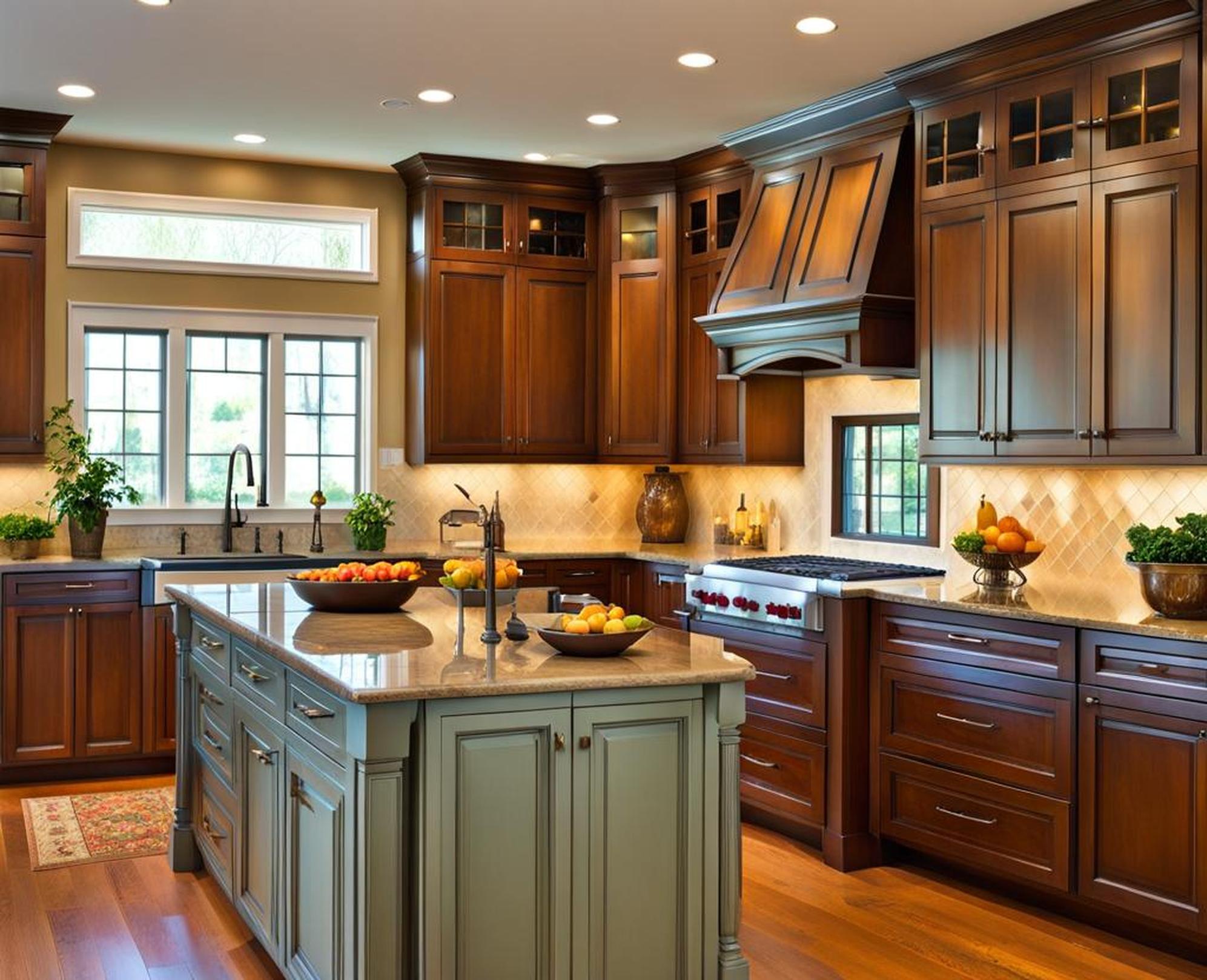 should kitchen cabinets be lighter or darker than walls