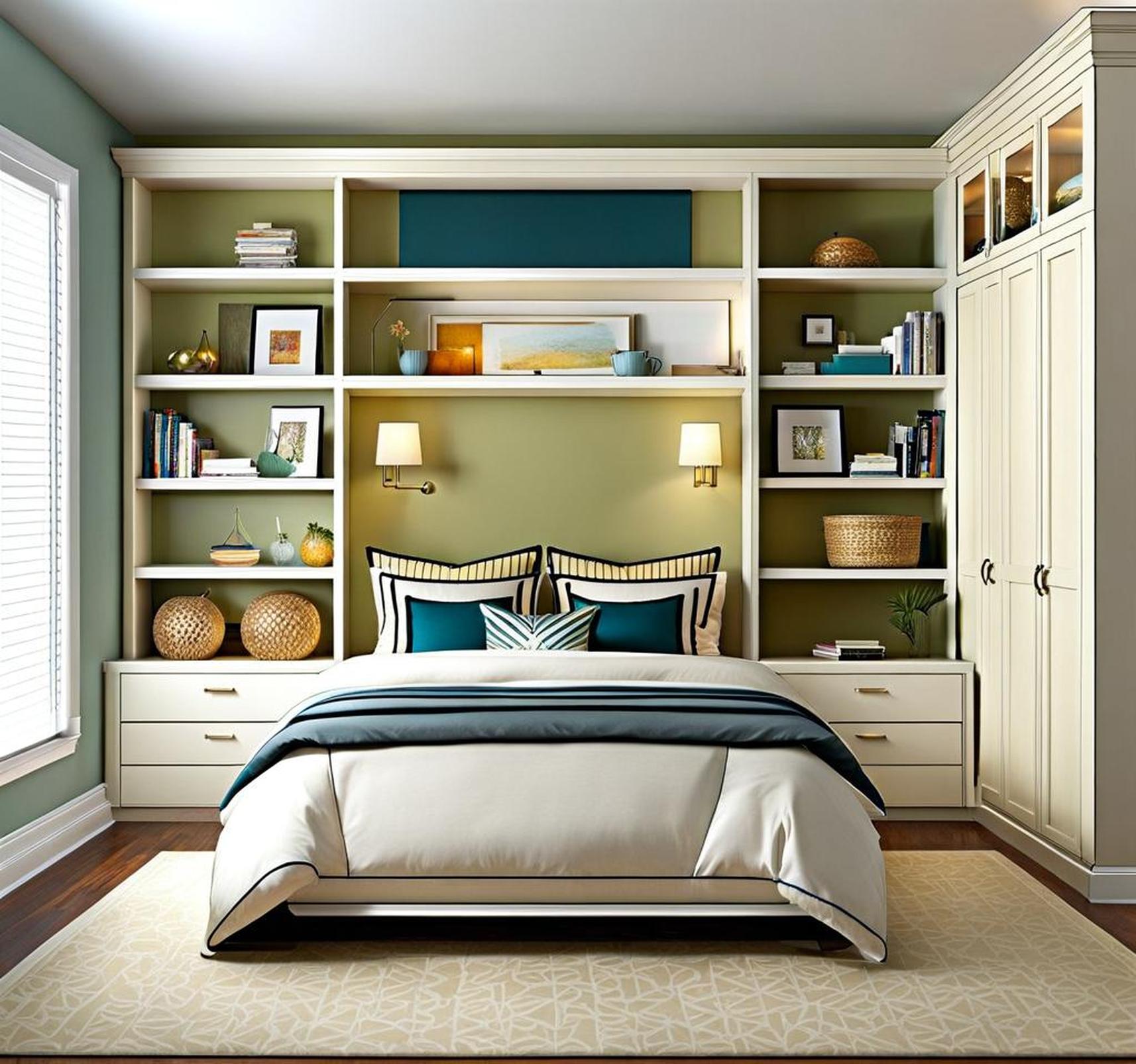 Heighten Your Bedroom Design with Built-In Shelving Ideas