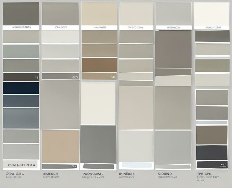 The Mindful Guide To Choosing The Perfect Gray Paint Tiponthetrail Com Mindful Grey Colors Palette Look Styles Color Grey Mindfulness Design 748x607