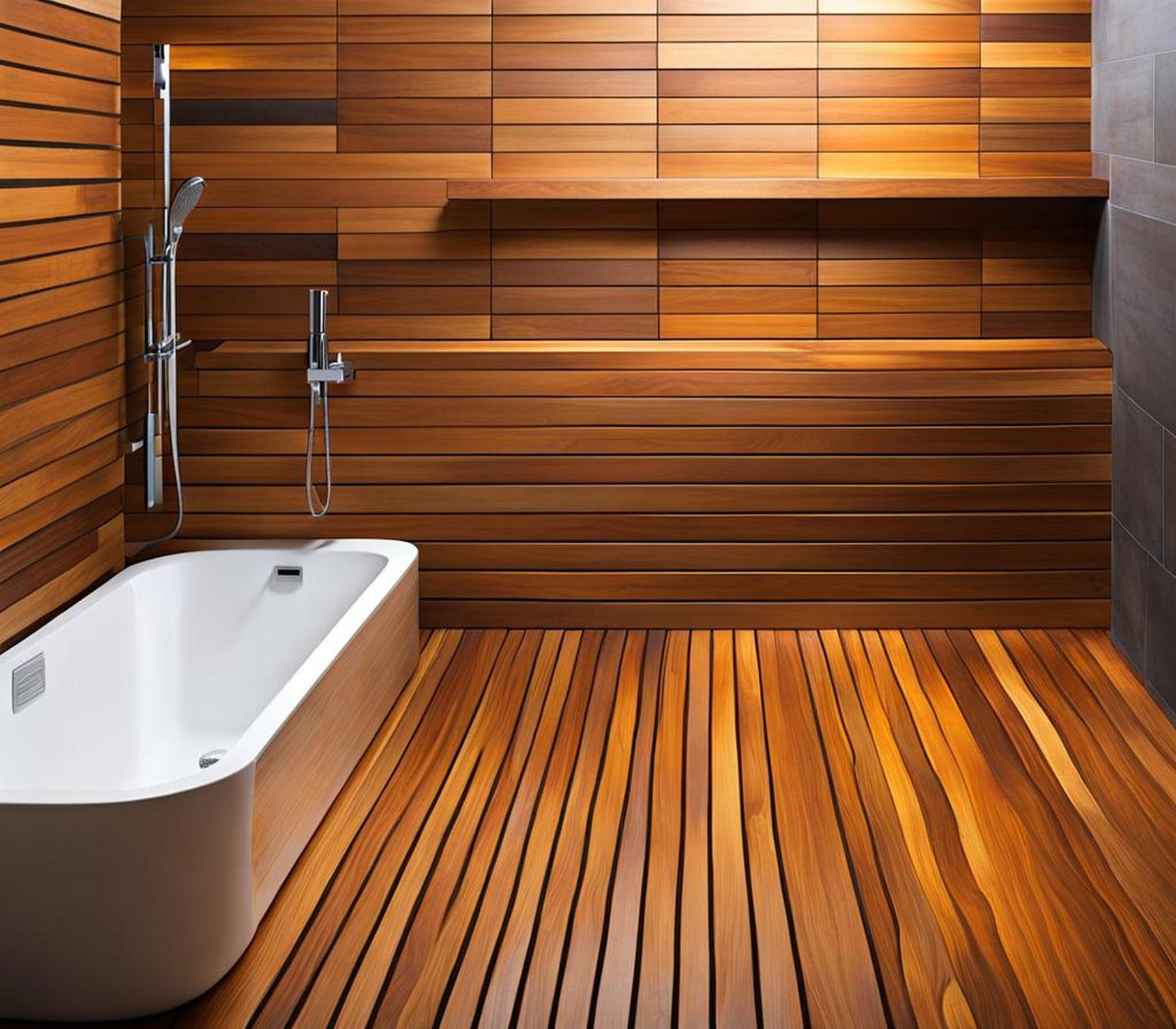 pros and cons of teak shower floor