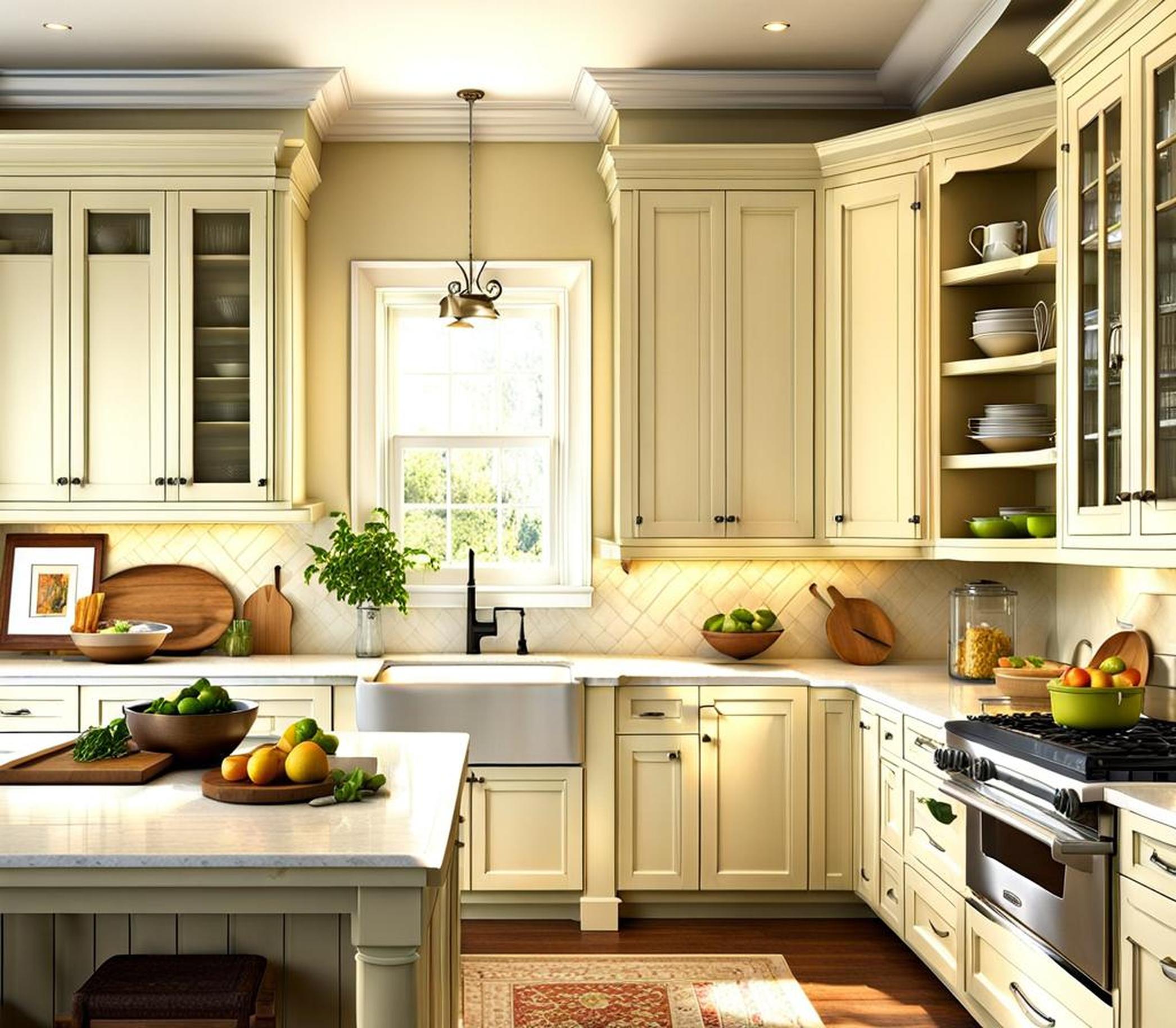 kitchens with off white cabinets