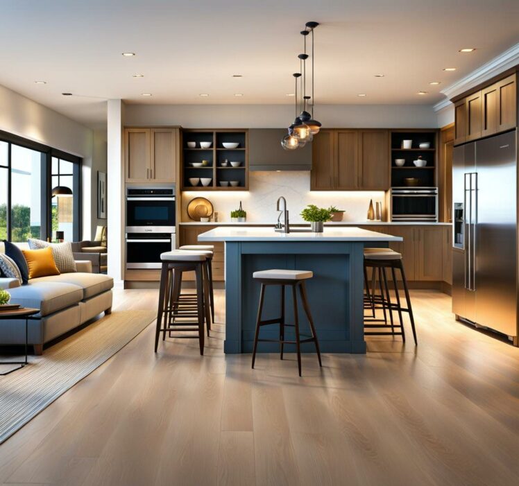 Create an Airy, Modern Home with an Open Kitchen Floor Plan ...