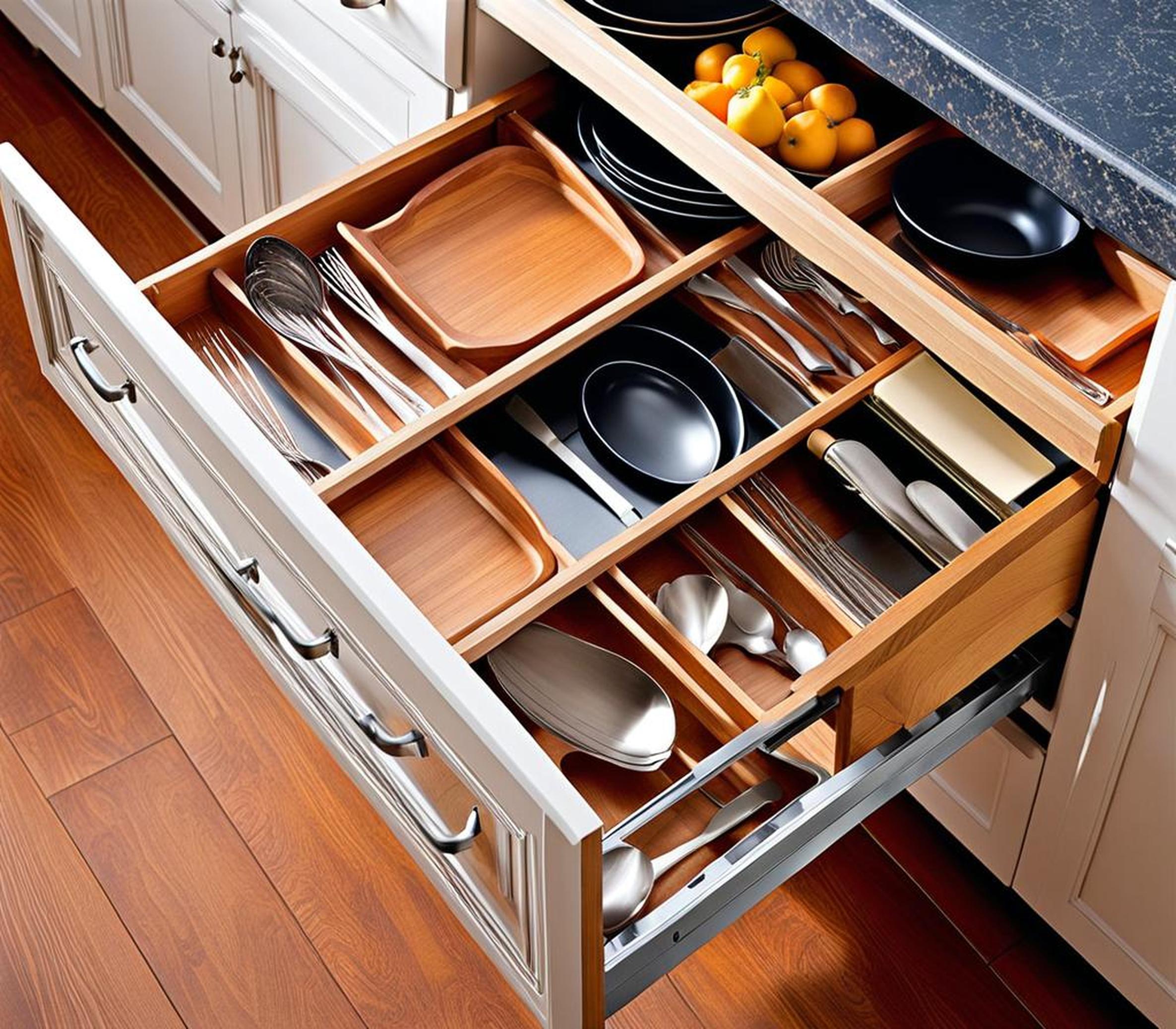 ideas for organizing kitchen drawers