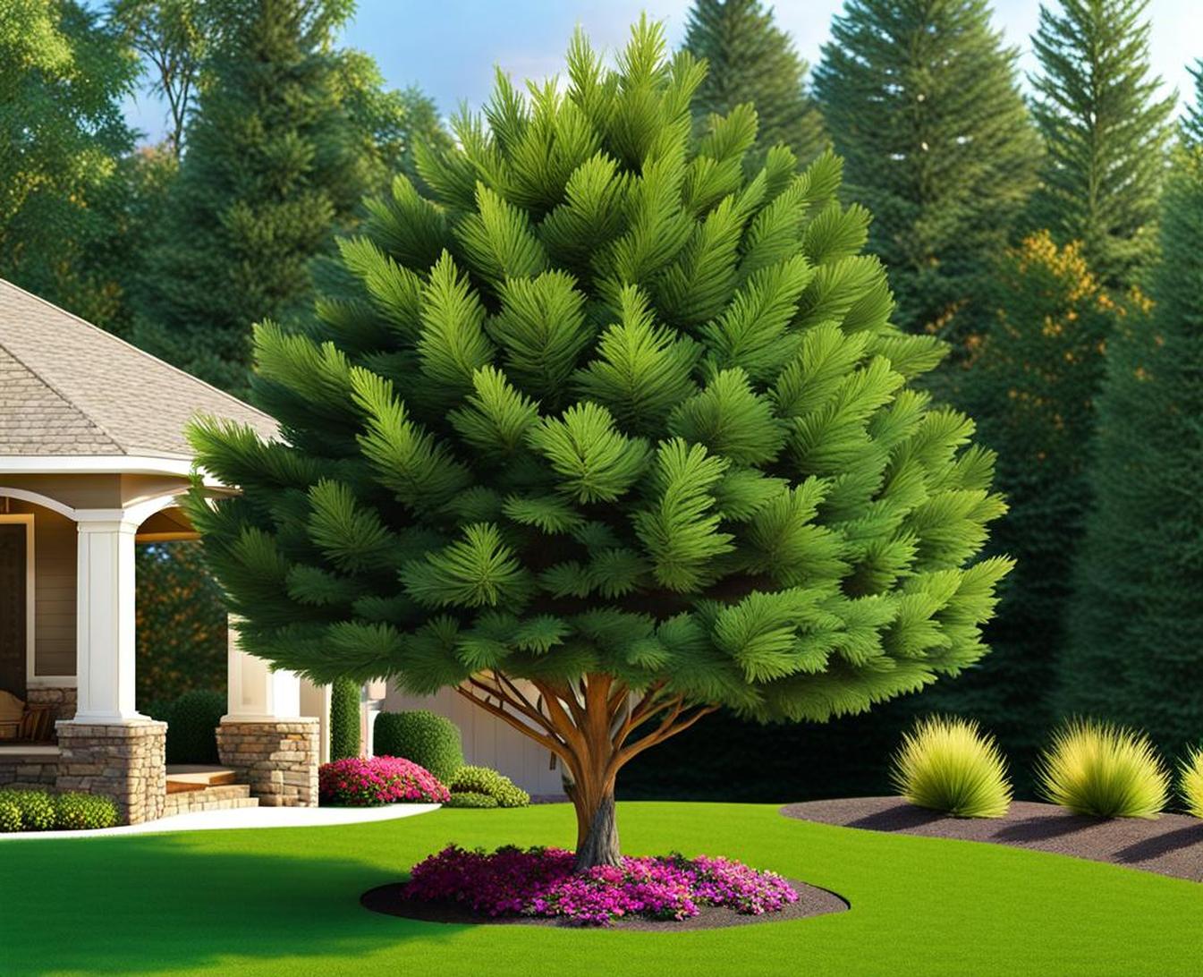 8 foot artificial outdoor trees