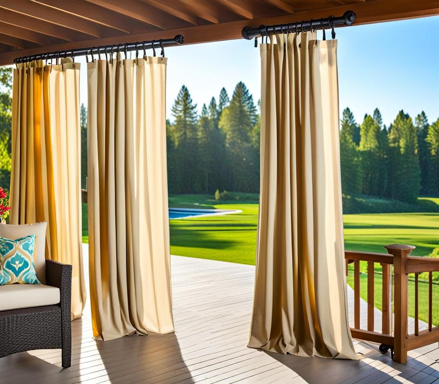 how to weigh down outdoor curtains