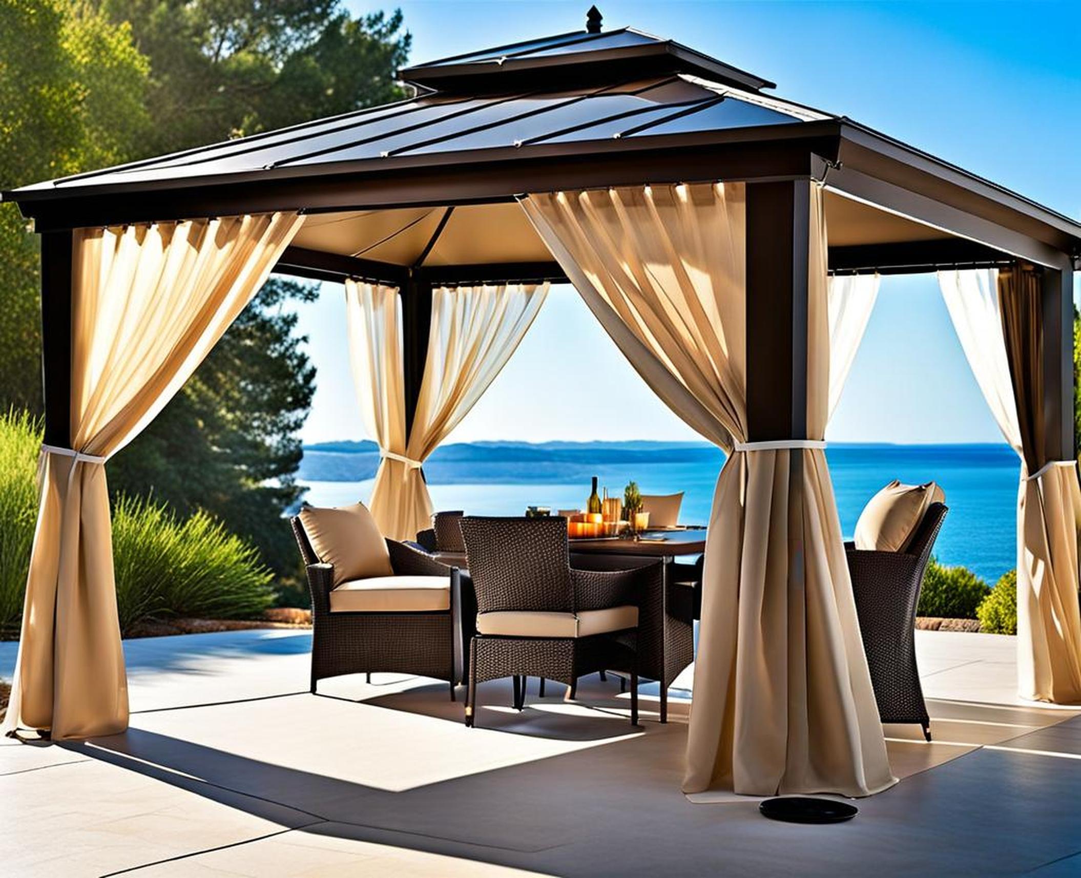 outdoor curtains for a gazebo