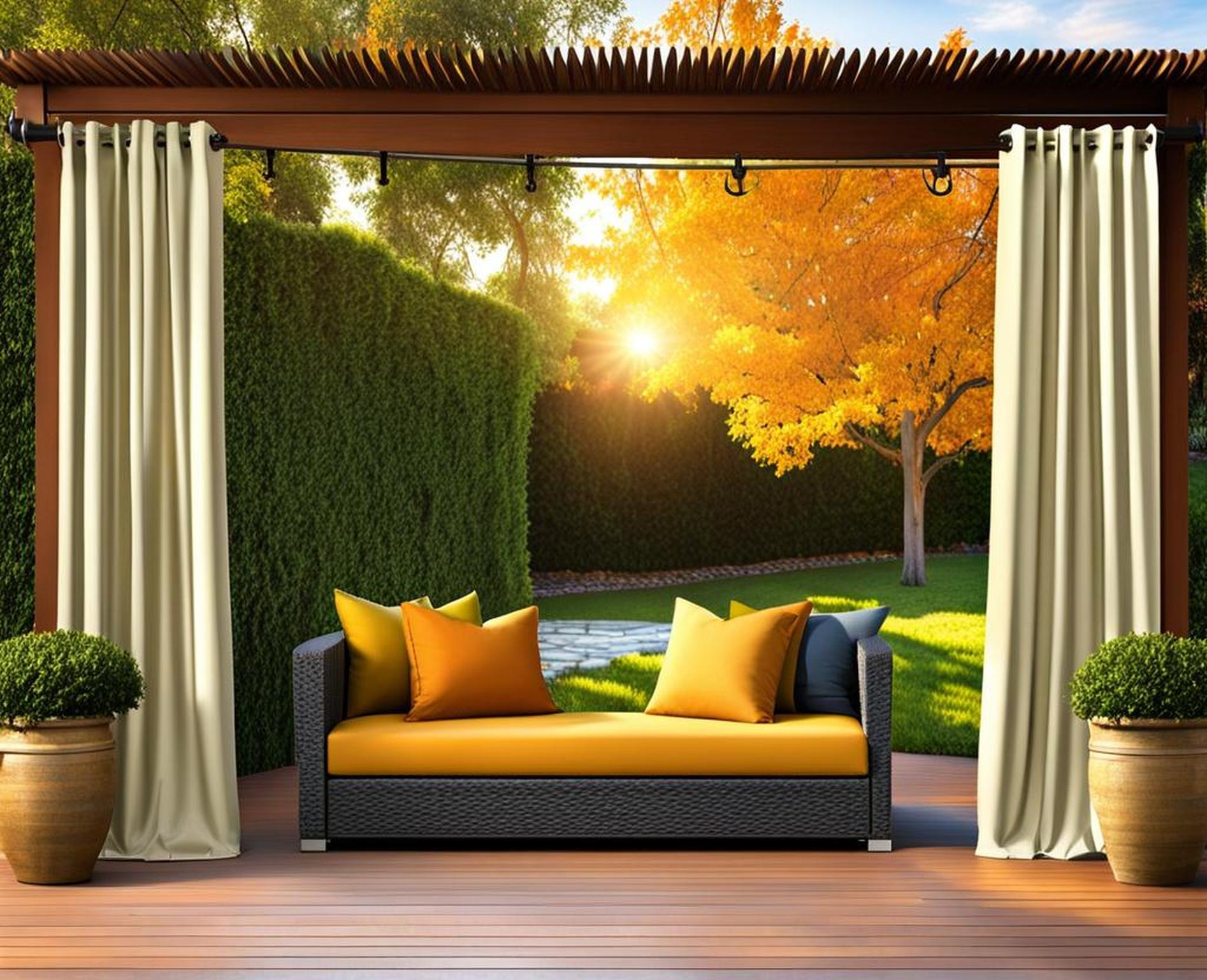 outdoor curtains weighted bottom
