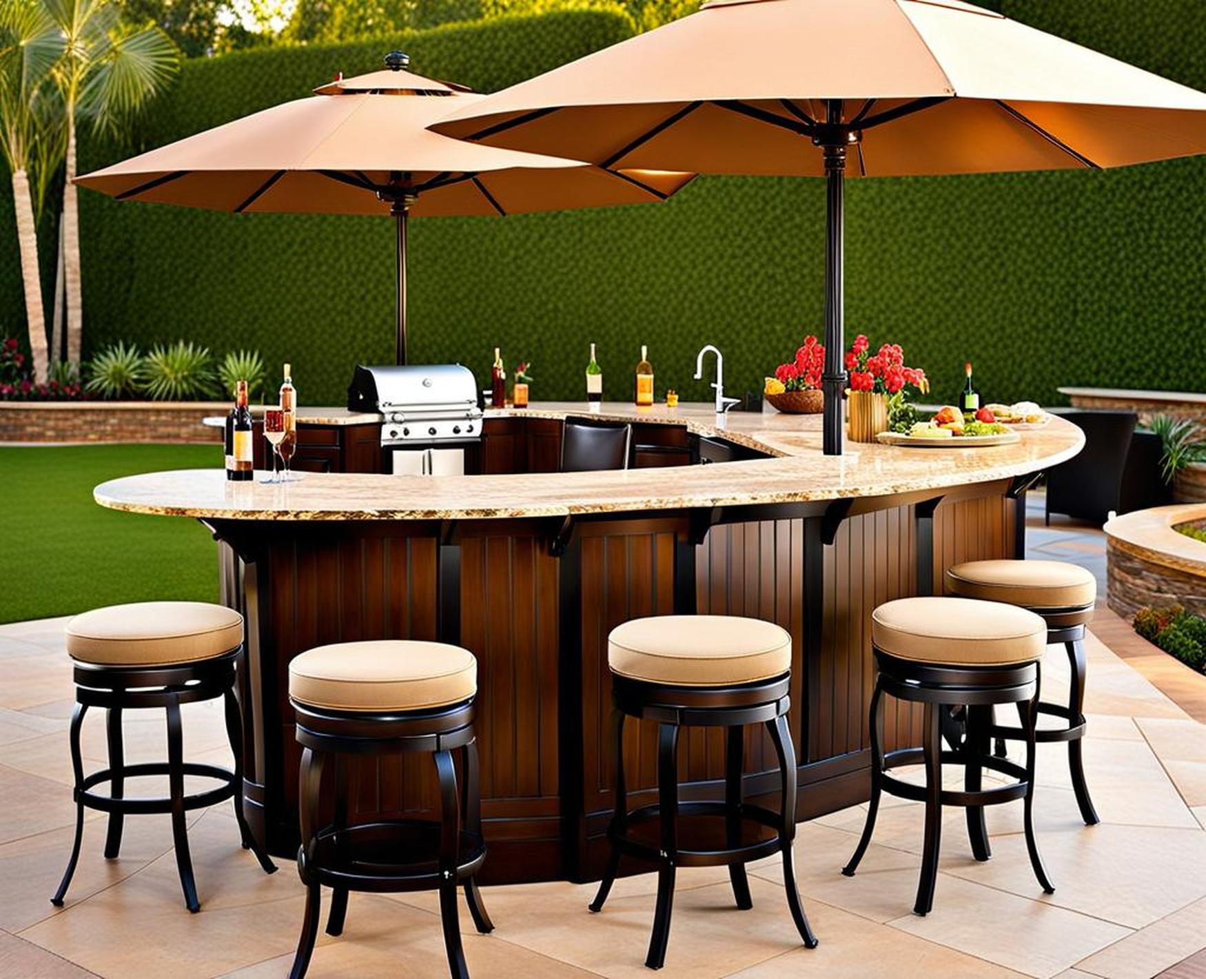 outdoor swivel bar stools with backs