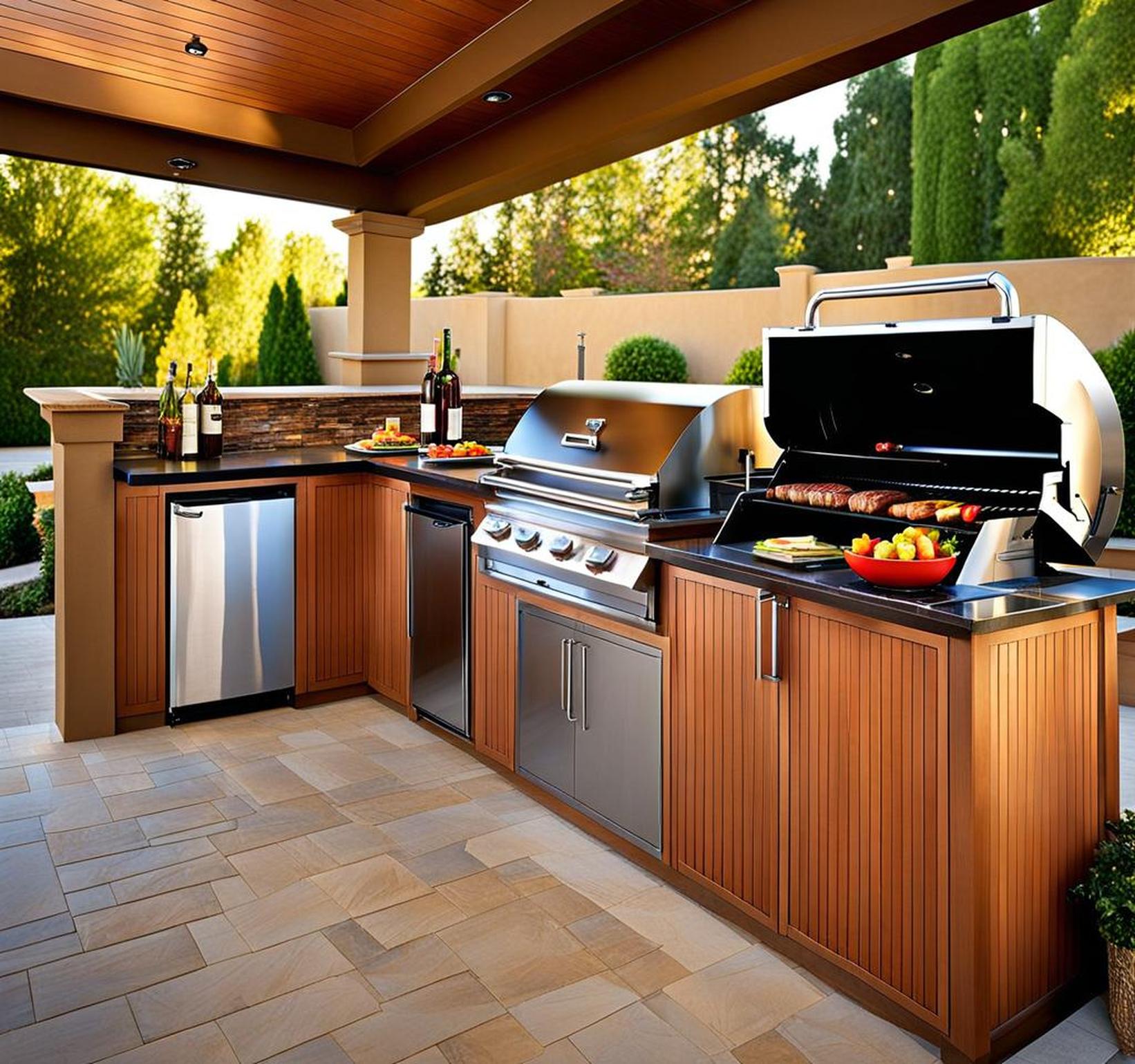 Bring the Indoor Convenience Outdoors With A Built-In BBQ Kitchen