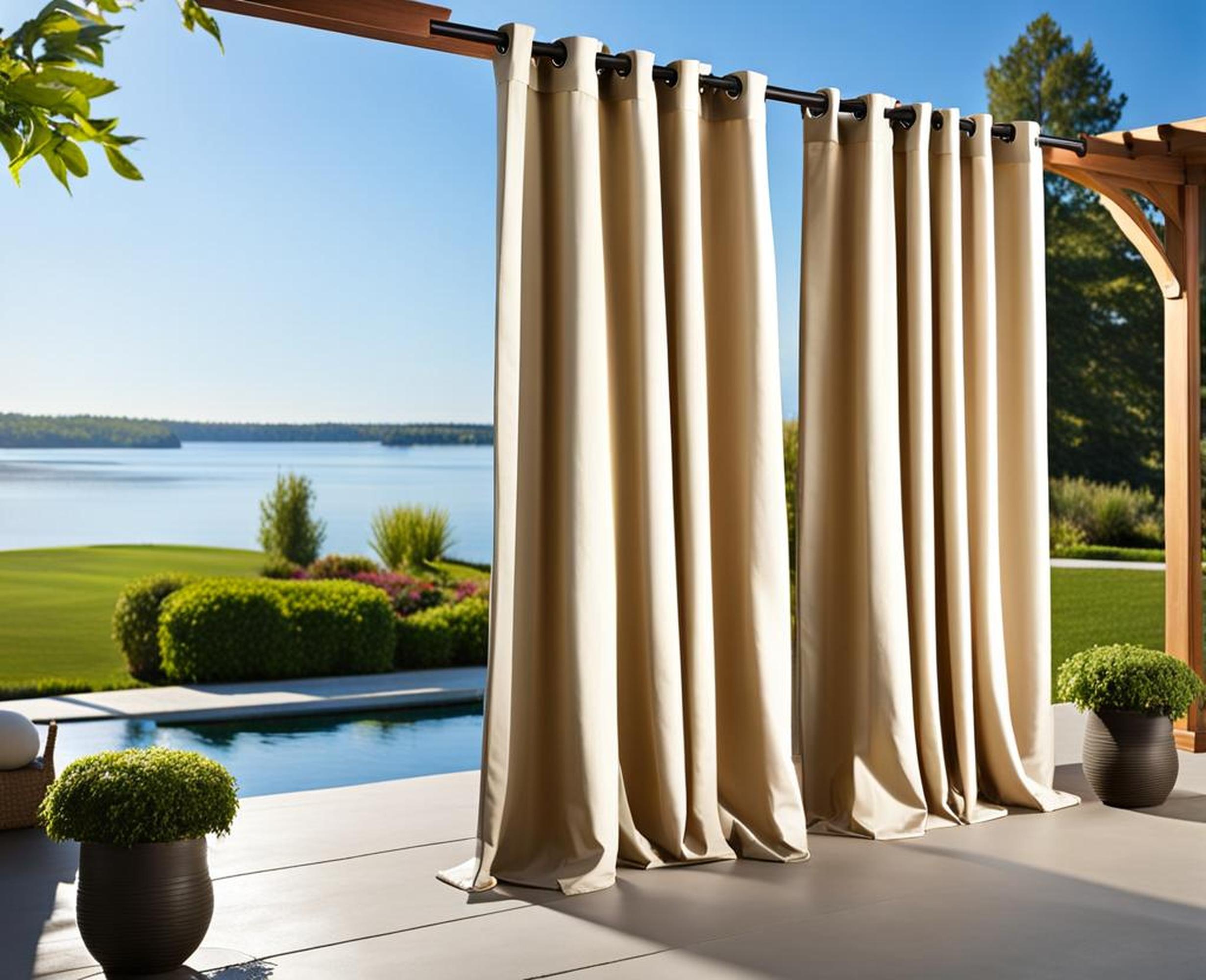 outdoor curtains with weights