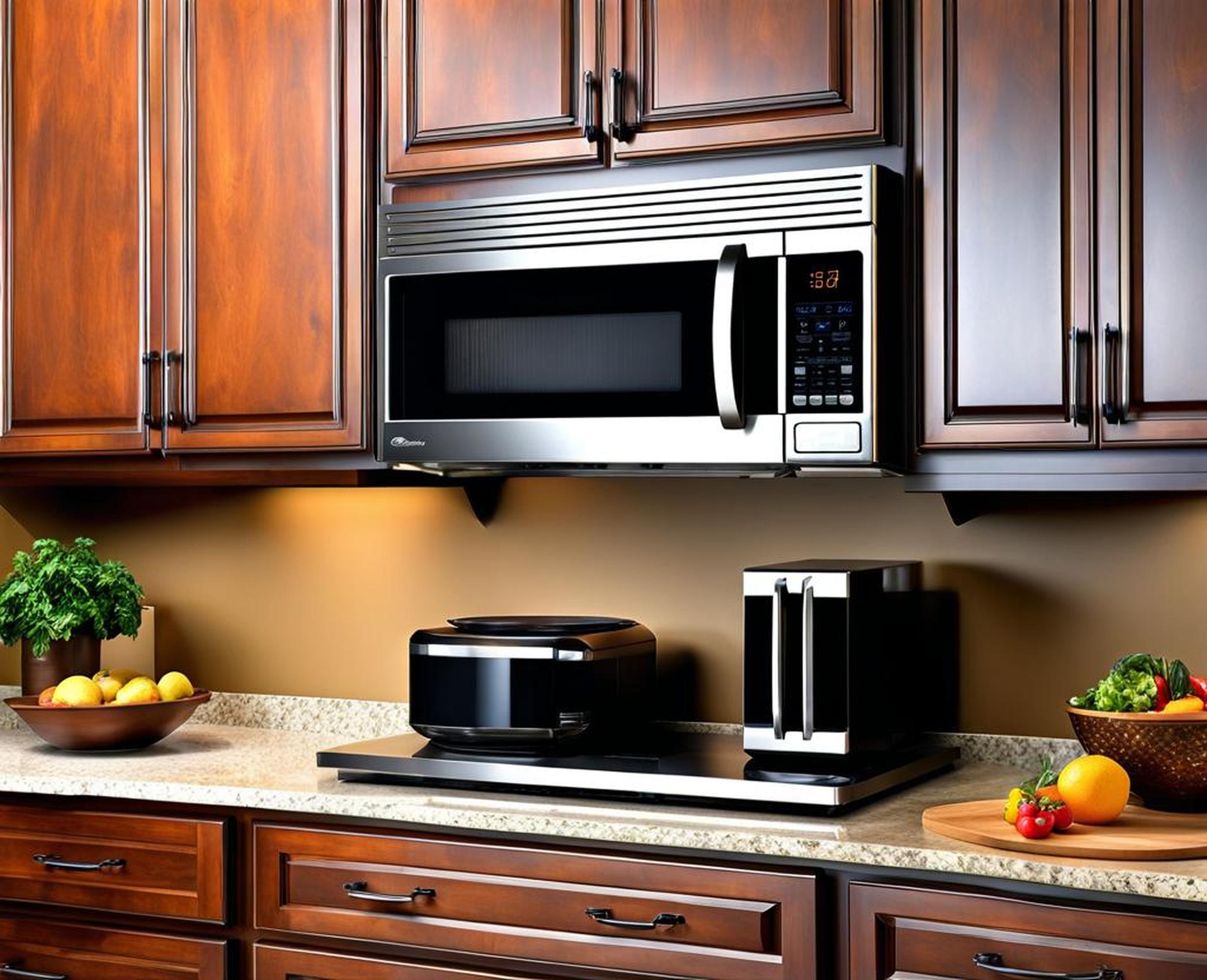 over the range microwave cabinet ideas