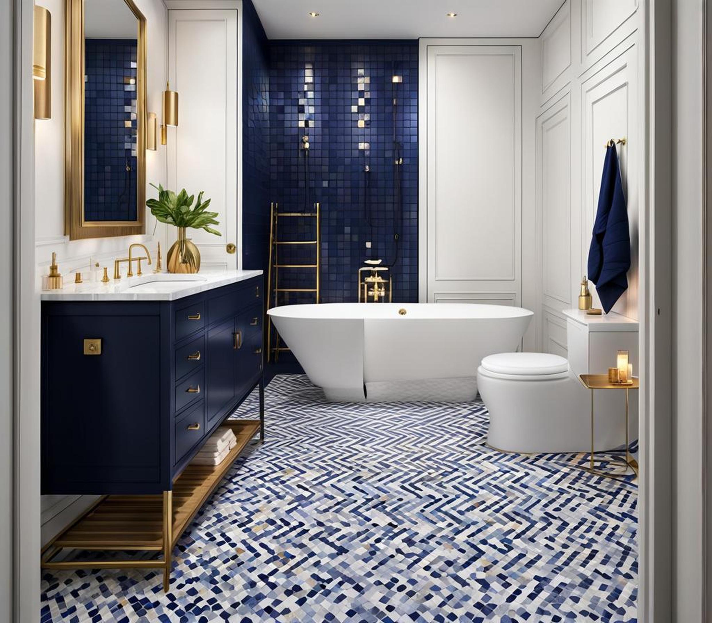 Navy Blue and White Bathrooms – How to Pull Off the Look