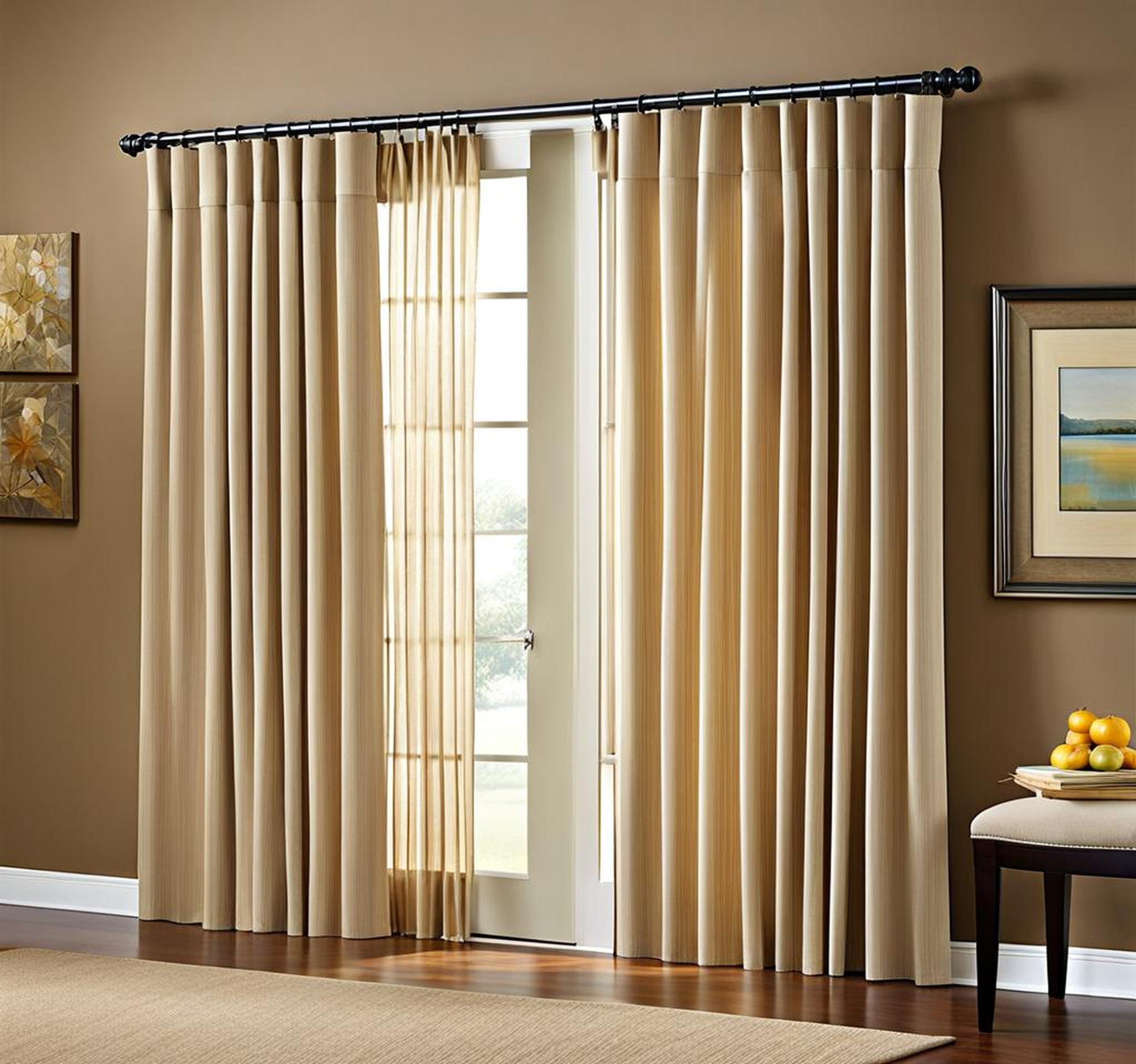 The Best Curtain Styles and Rods for Keeping Patio Doors Clear