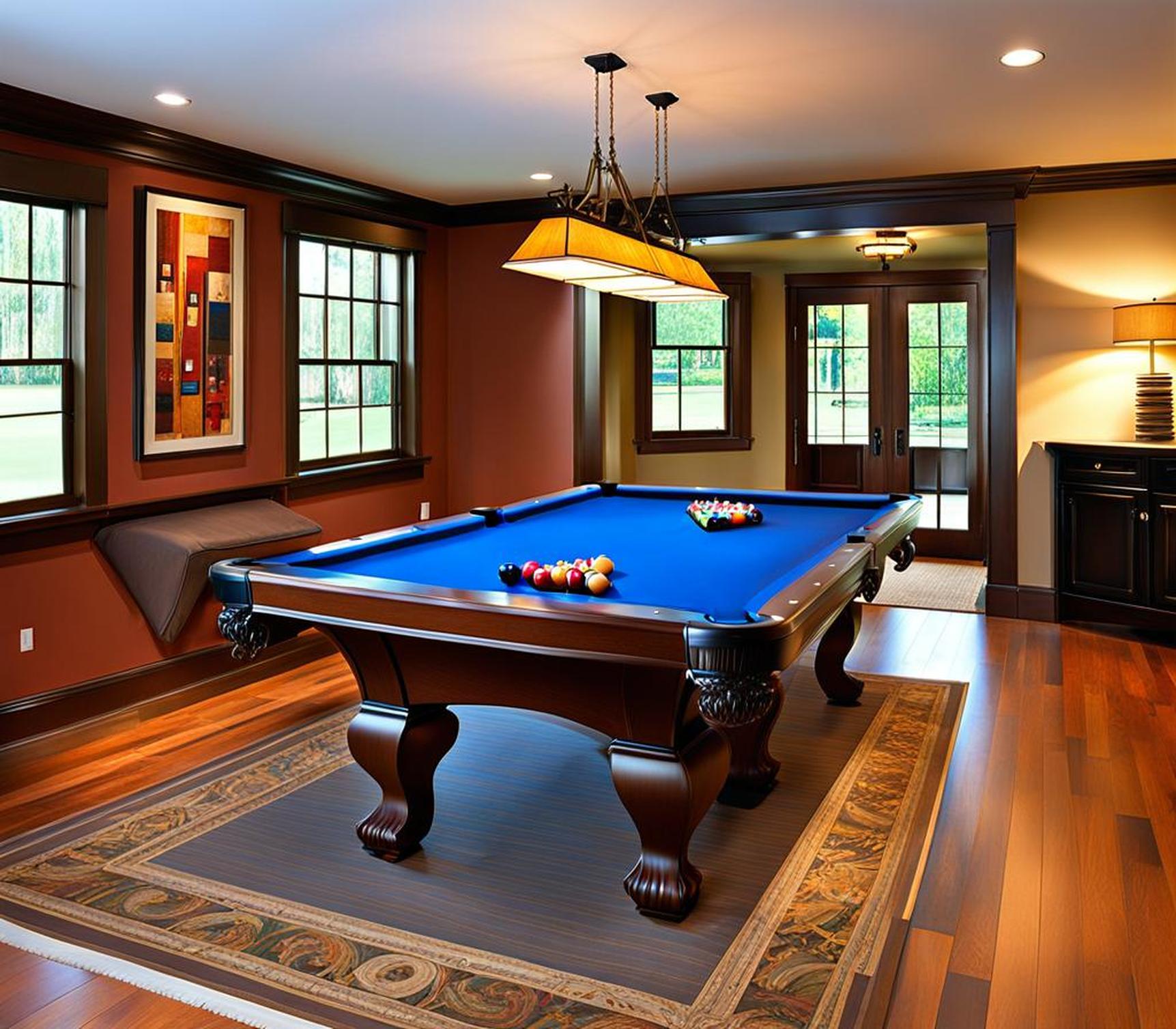 minimum size room for pool table