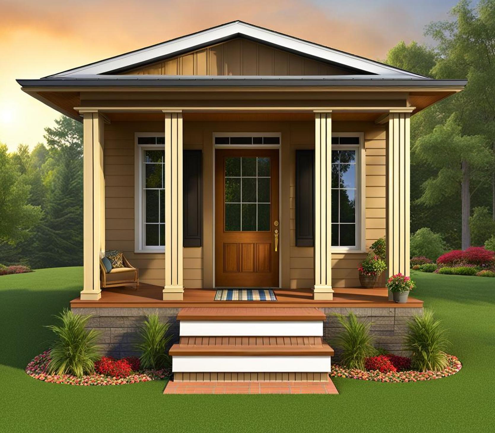 small front porch roof designs