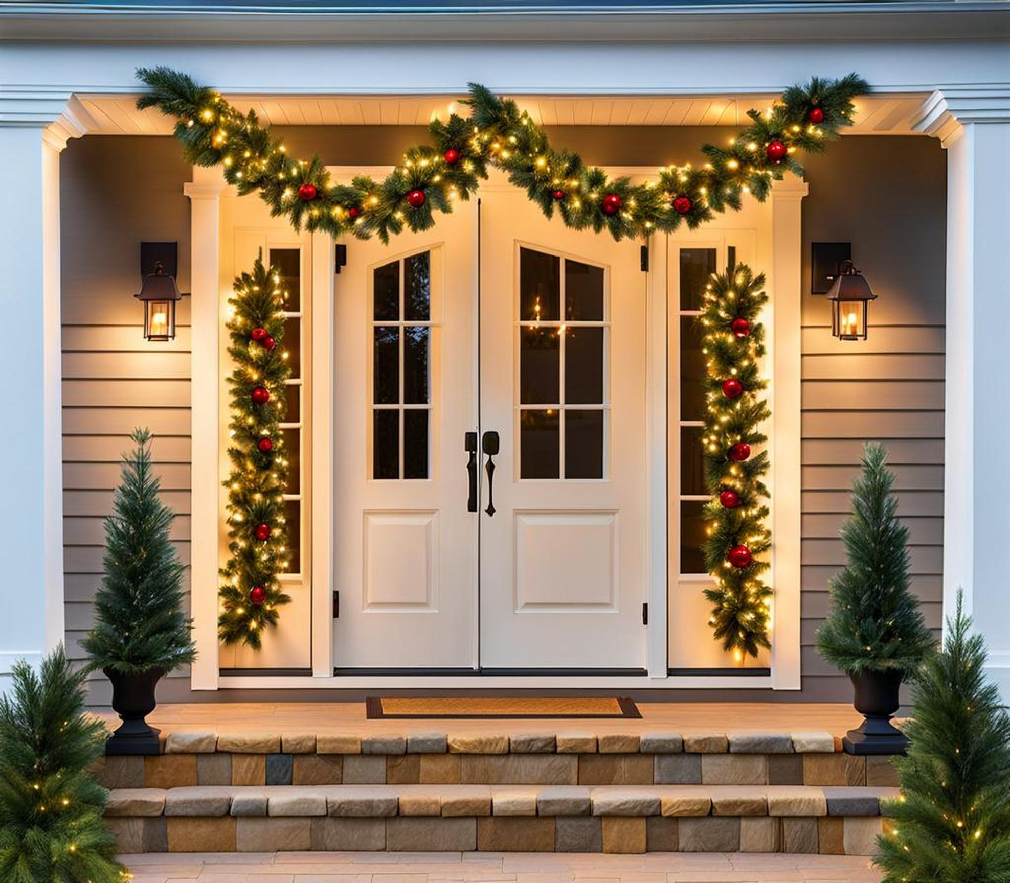 Brighten Up Your Porch This Holiday with Durable Outdoor Garlands