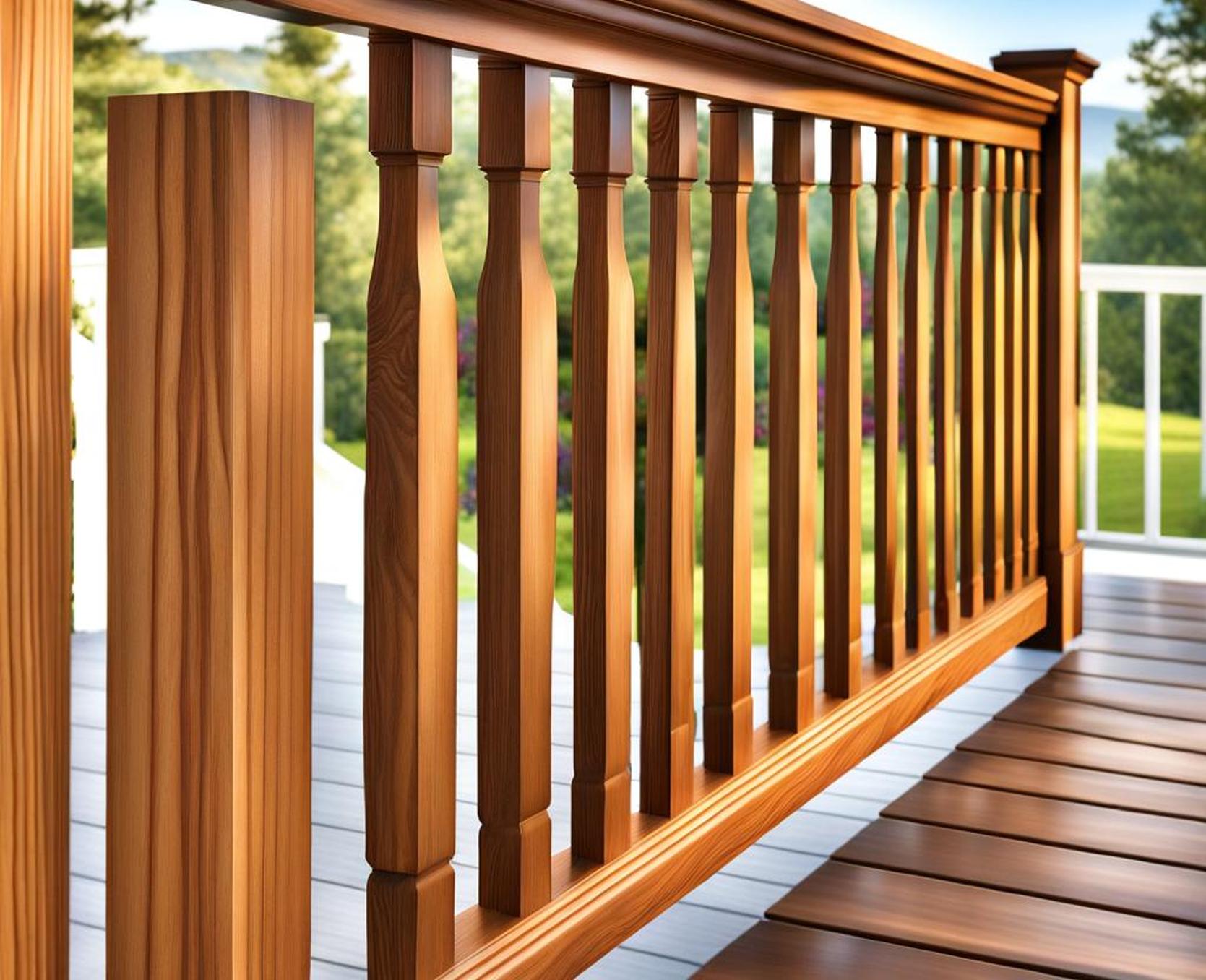 porch railing designs wood