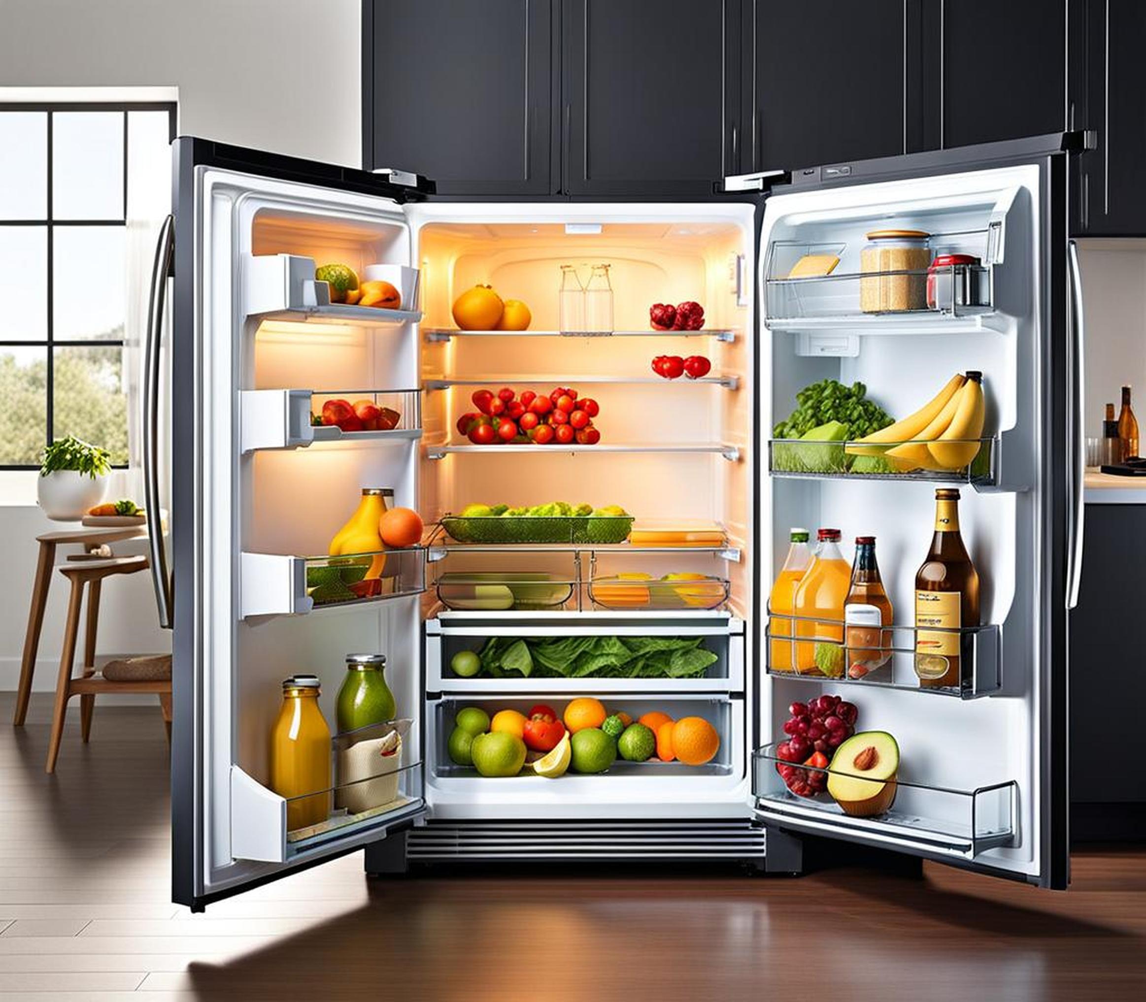 how many watts in a fridge