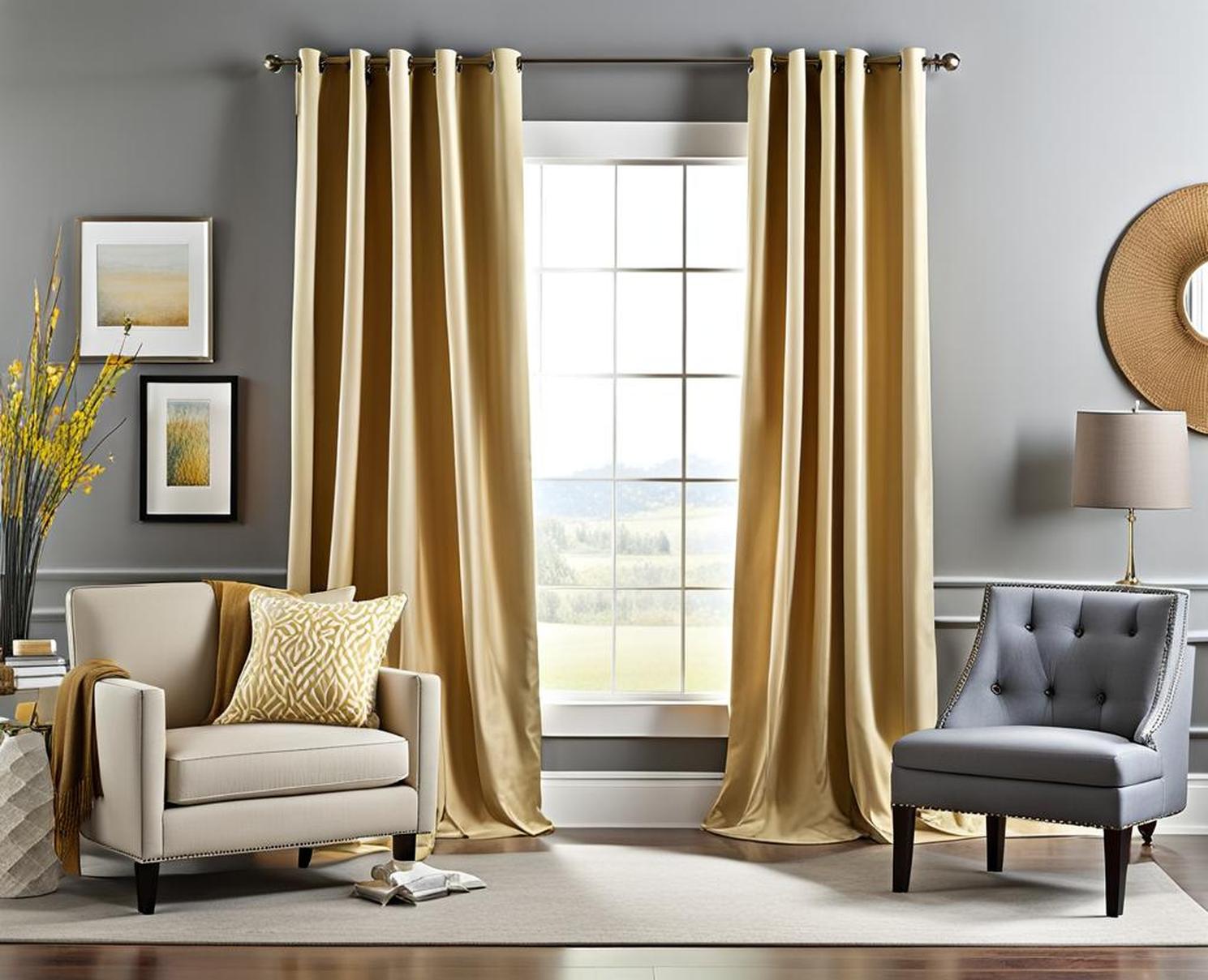 how to hang curtains with eyelet rings