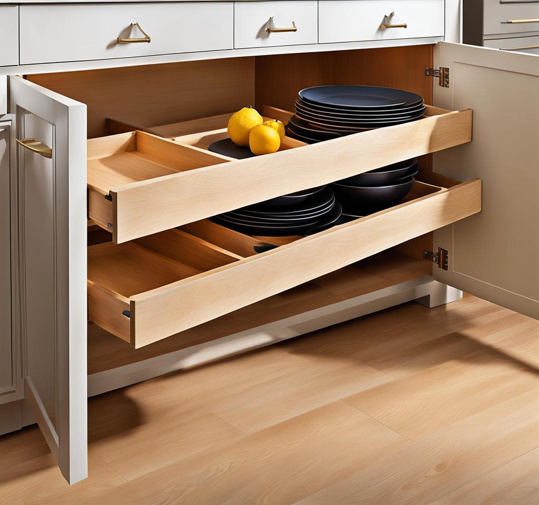 lower kitchen cabinets with drawers