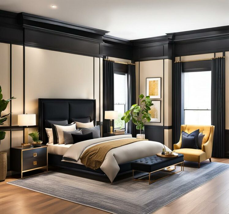 Take Your Room from Drab to Dramatic with Black Trim - Tiponthetrail.com