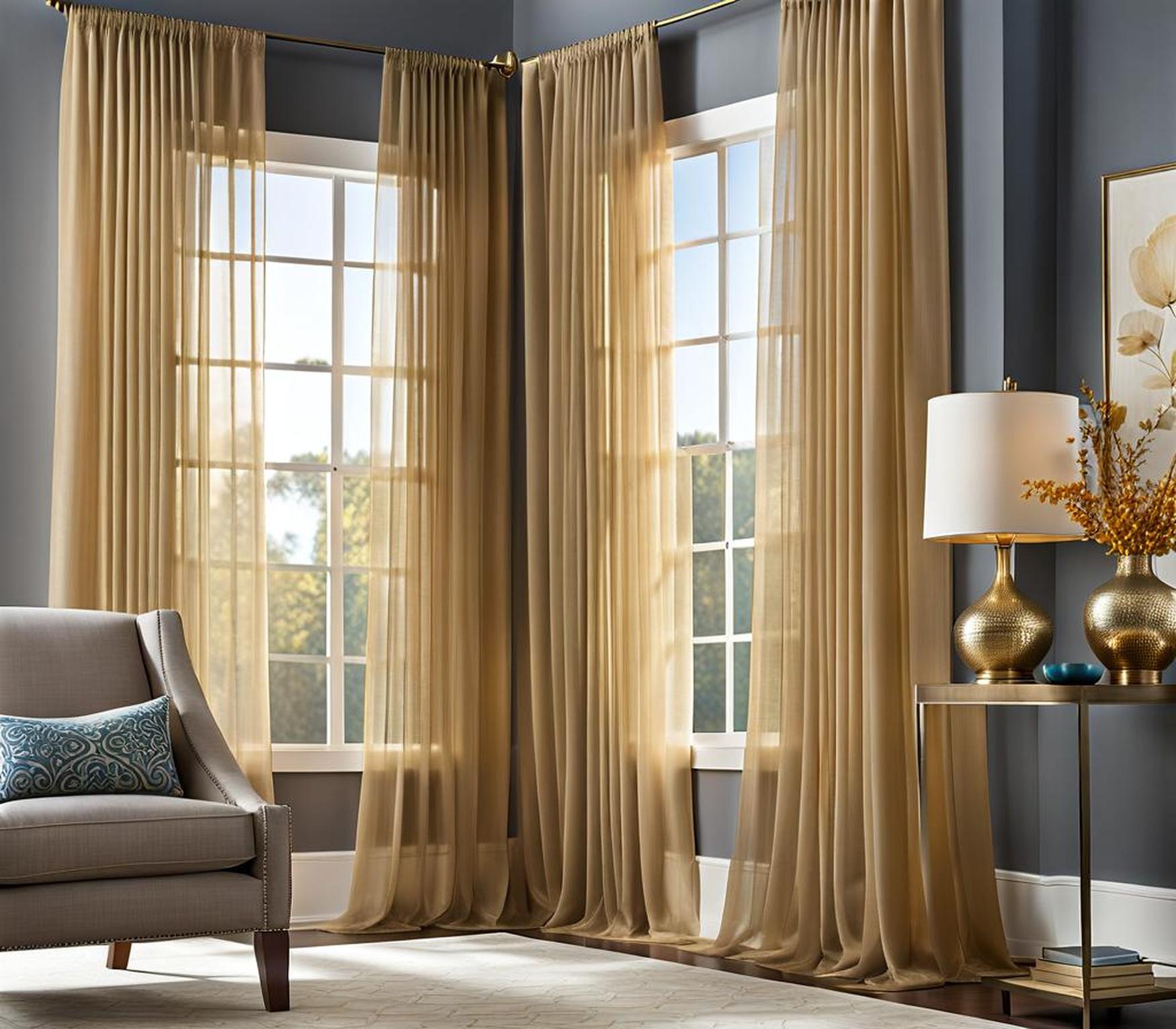 sheer drapes for living room