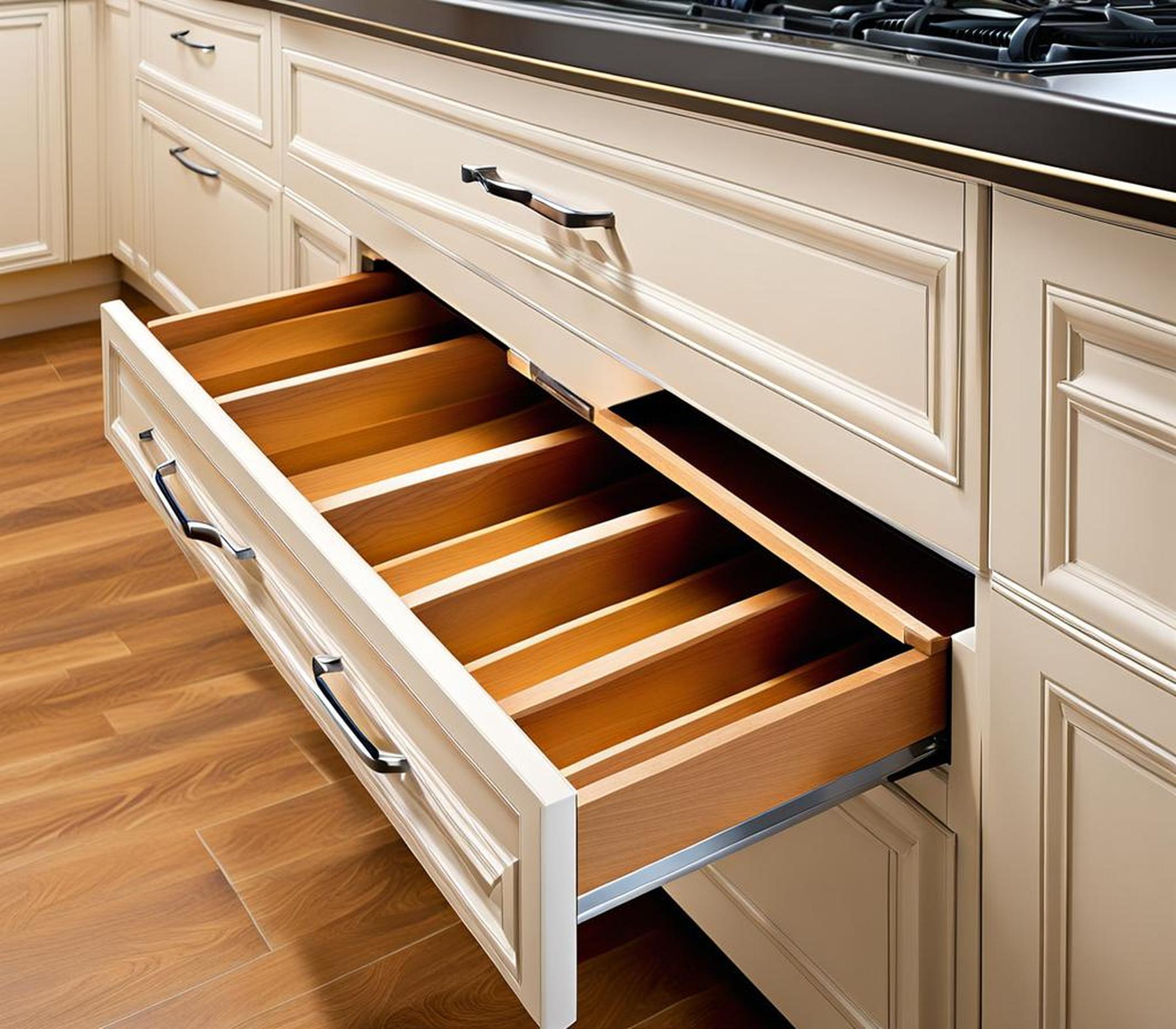 standard height of kitchen drawers