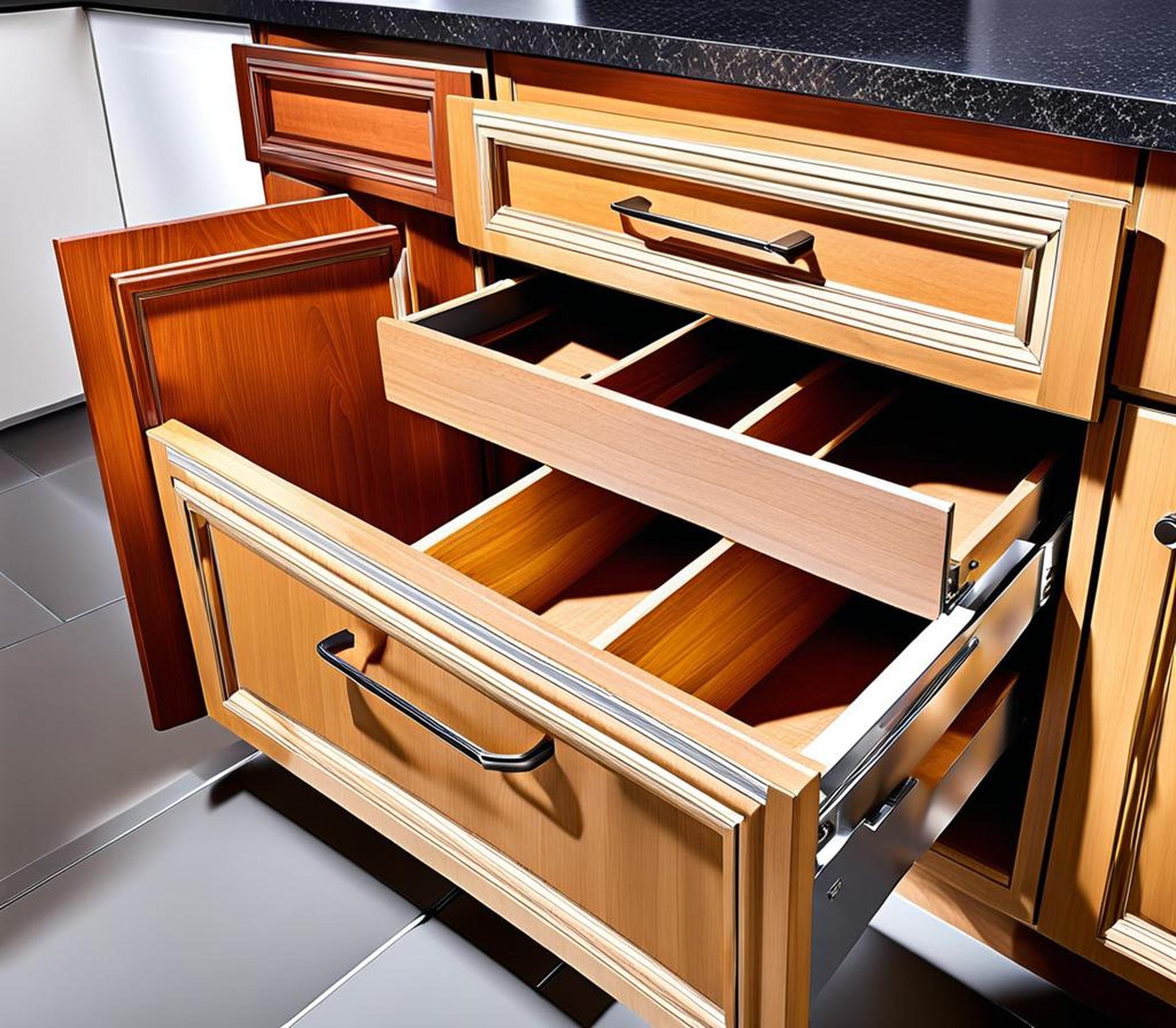 kitchen cabinet insert drawers