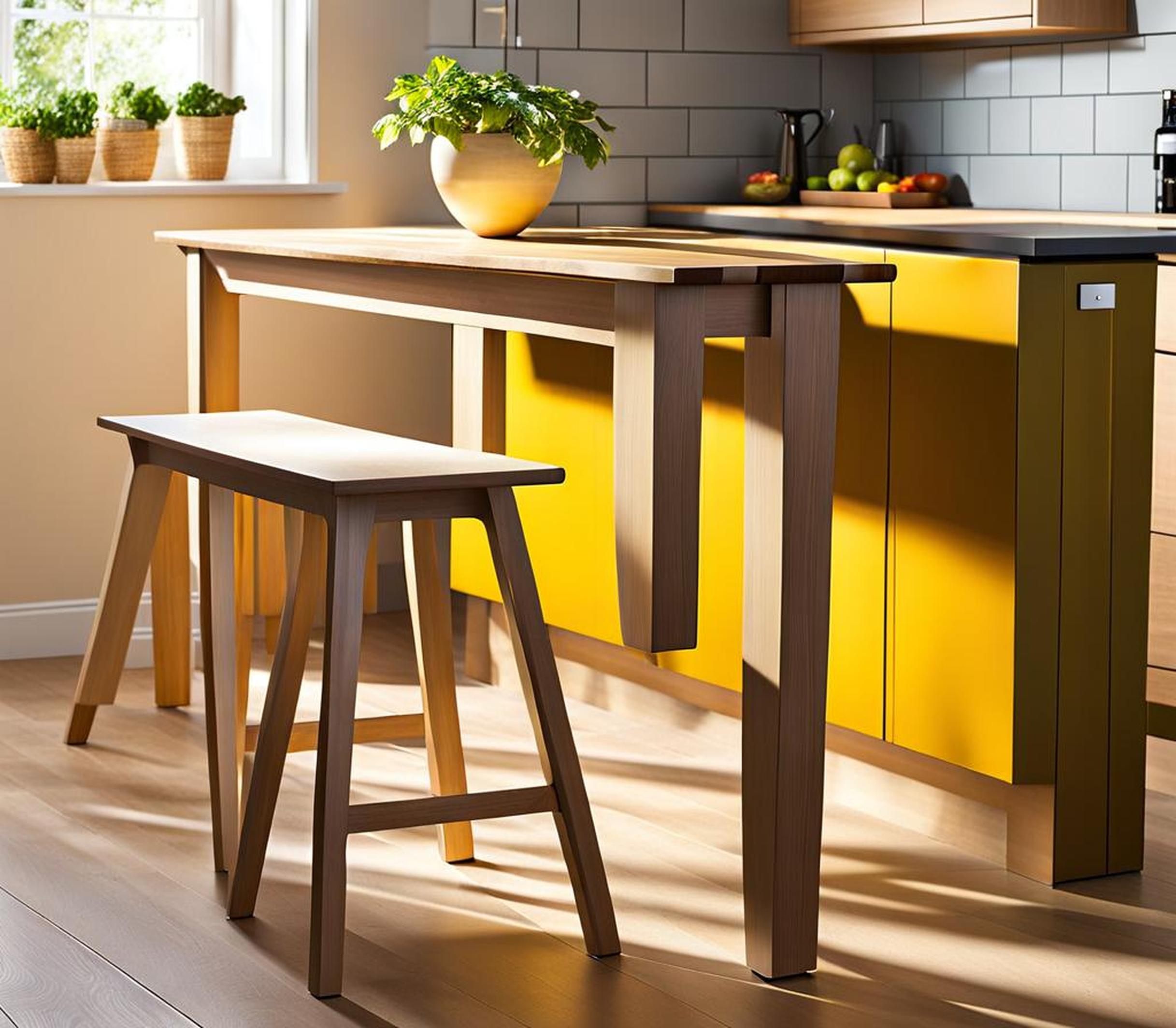 narrow kitchen tables for small spaces