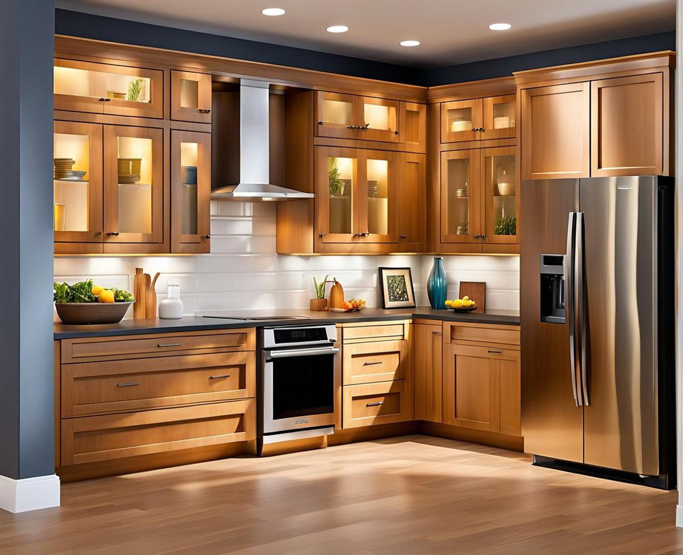 Streamline Your Kitchen Design with Stacked Wall Cabinets