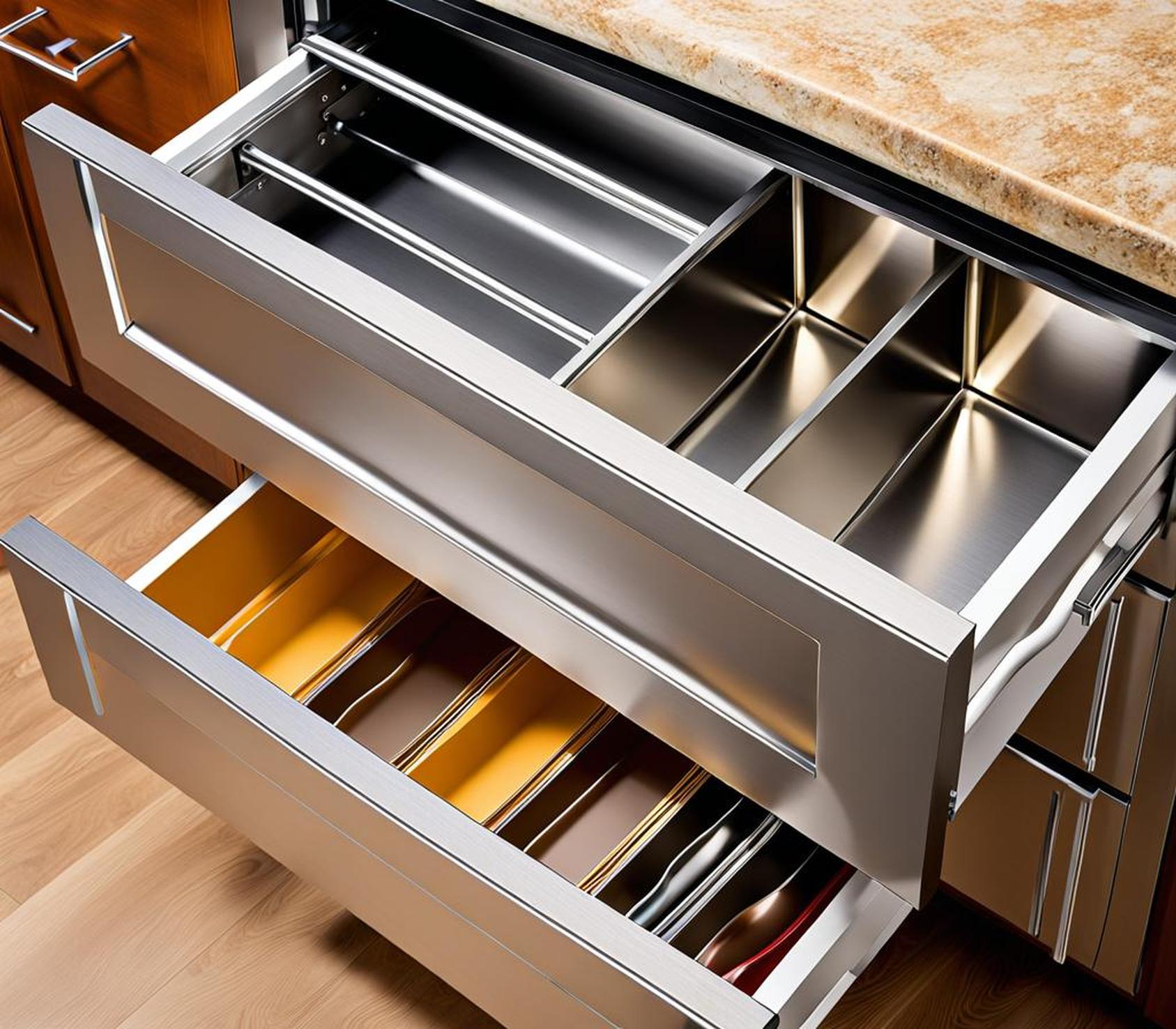 standard kitchen drawer size
