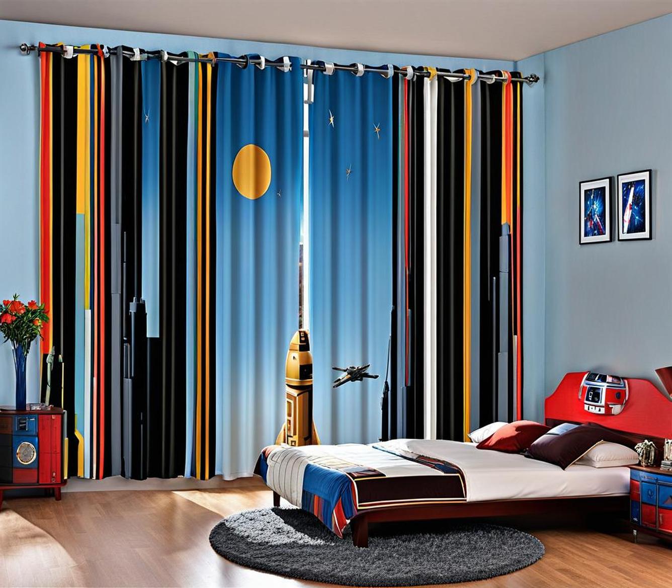 star wars curtains for bedroom