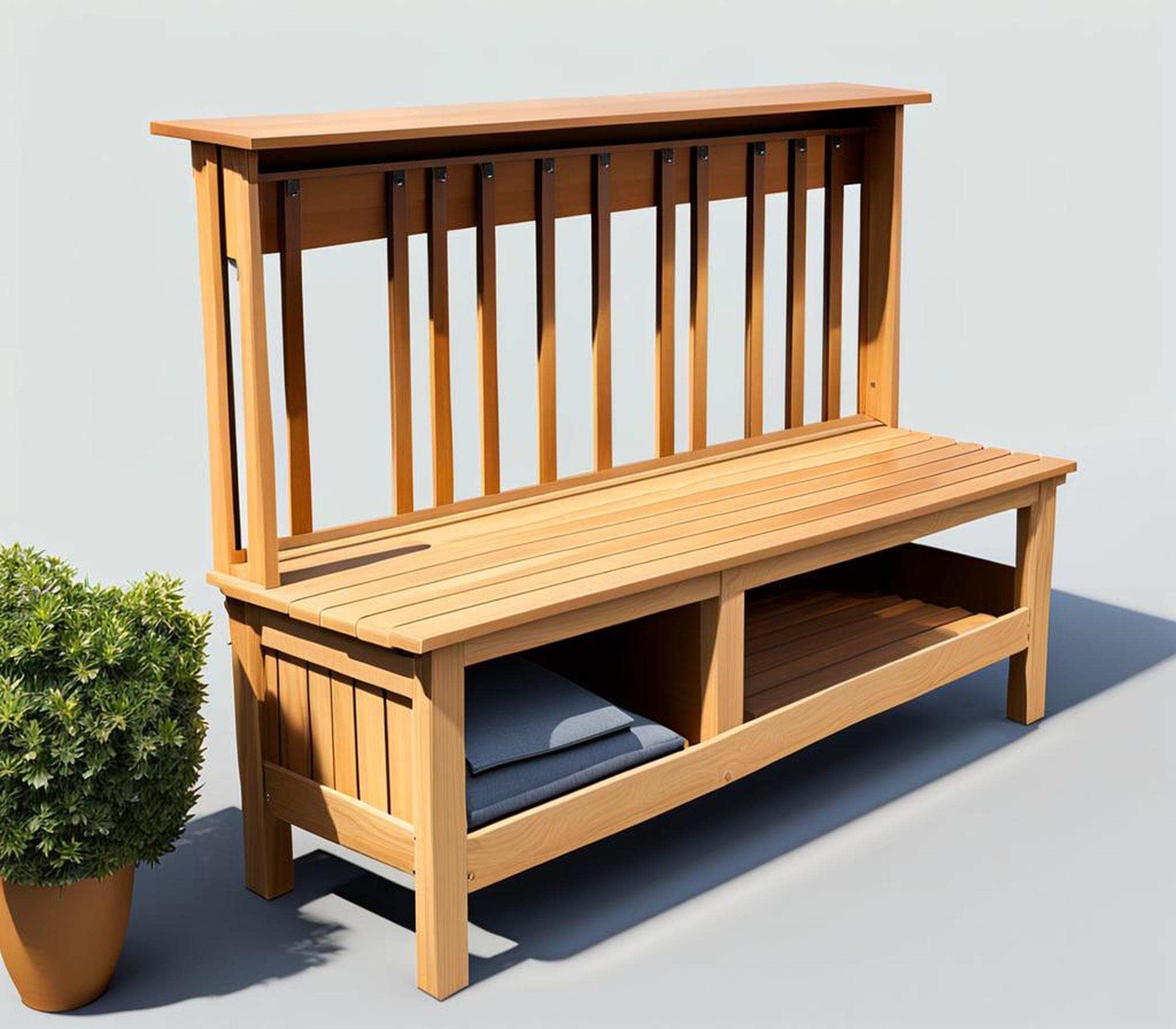gardeners benches with storage