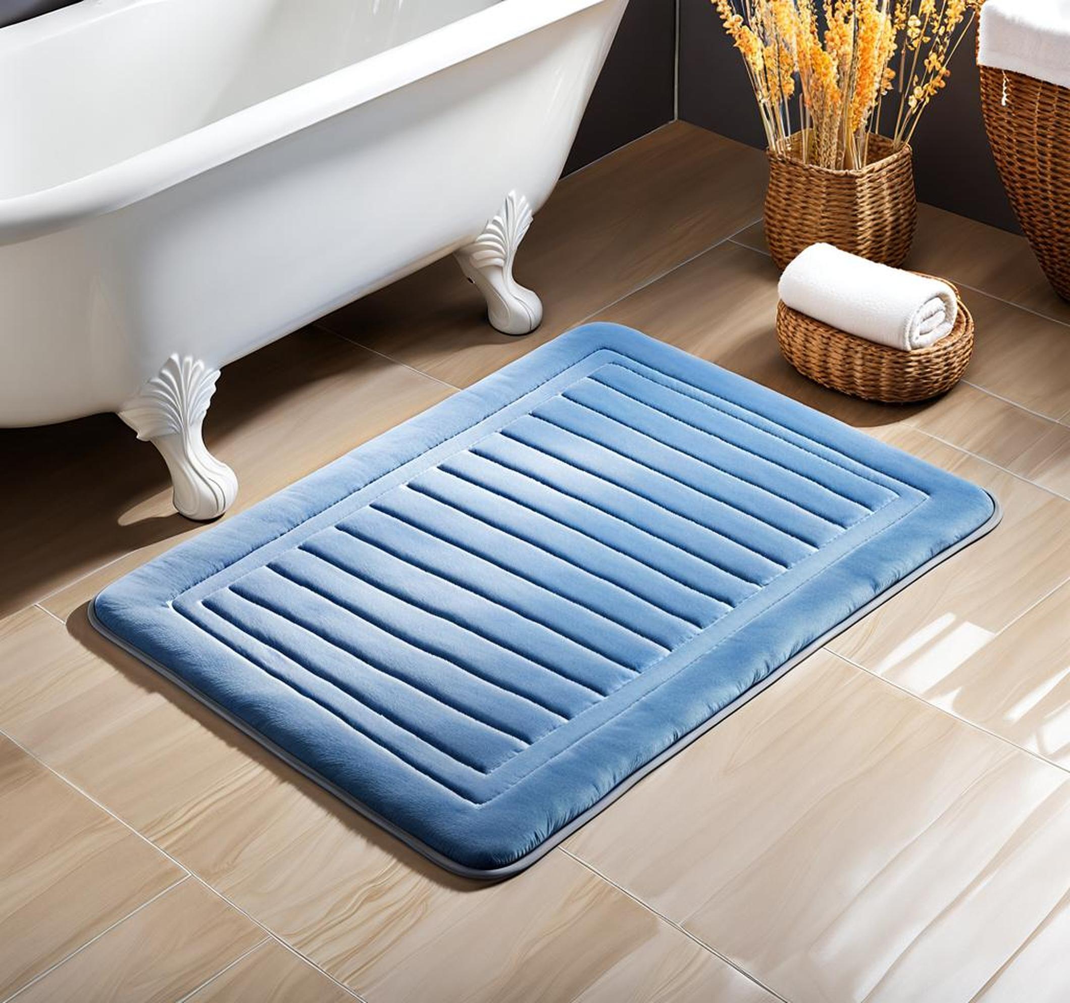 Feel the Comfortable Heat of a Cordless Bathroom Mat