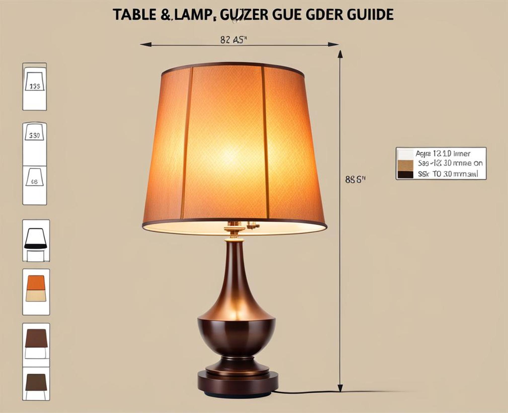 table lamp size guide