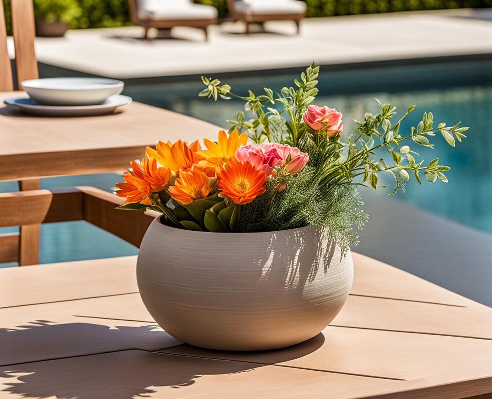 simple outdoor table decorations