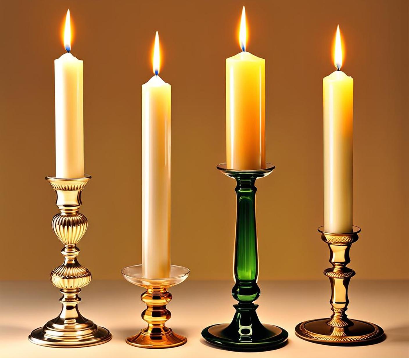 taper candle glass covers
