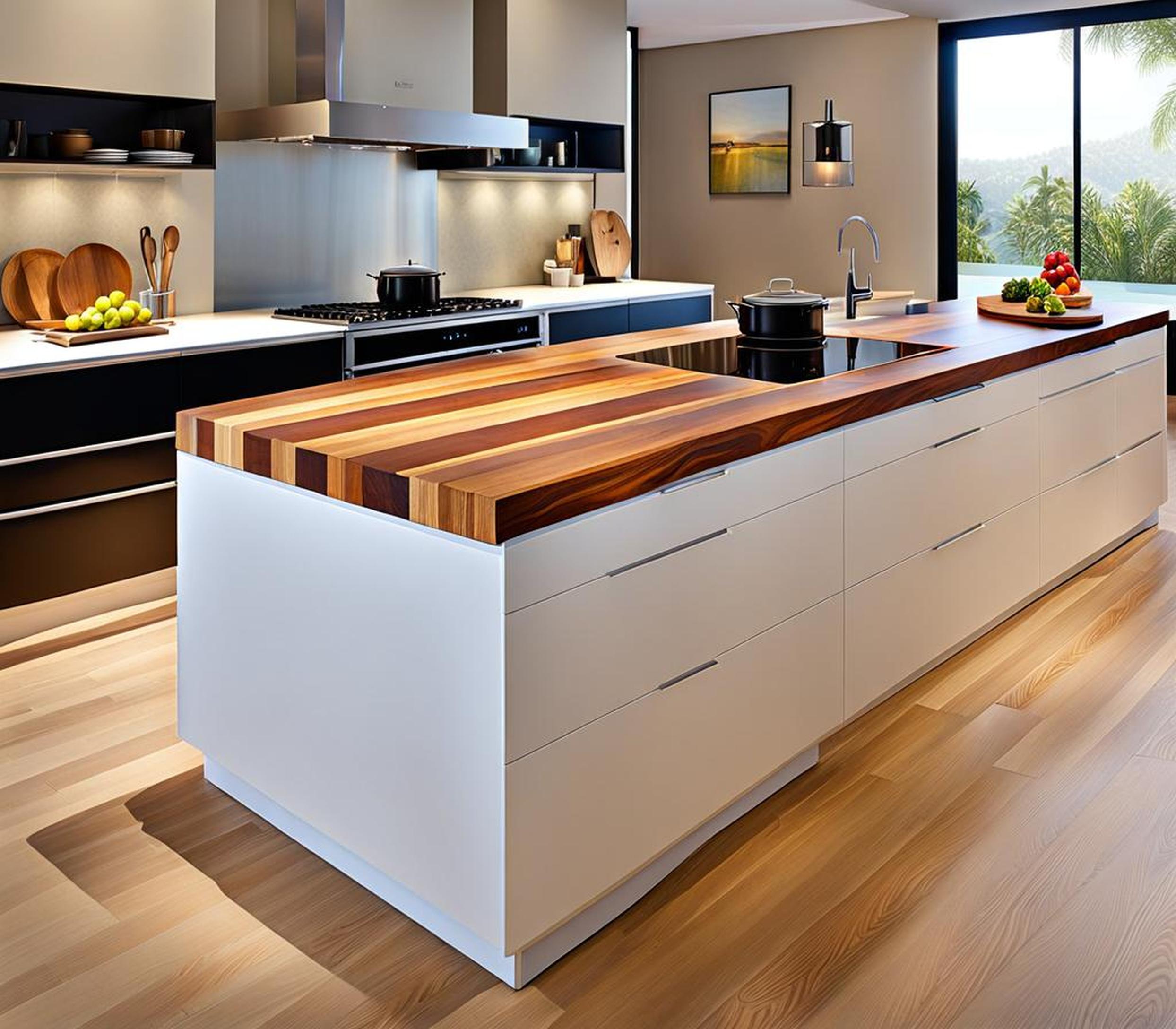 Create a Focal Point in Your Kitchen with Wooden Island Tops