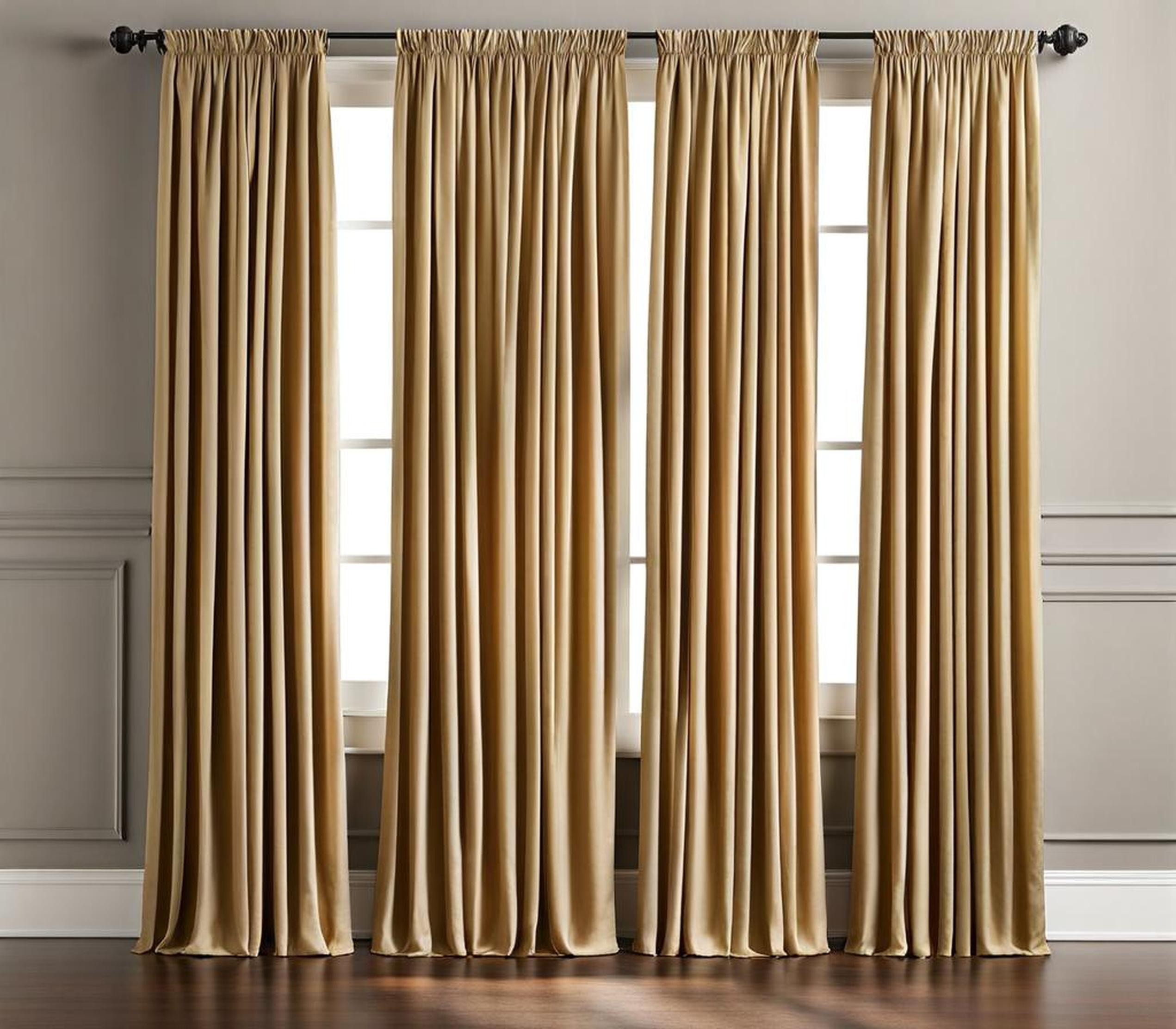 triple window curtain ideas