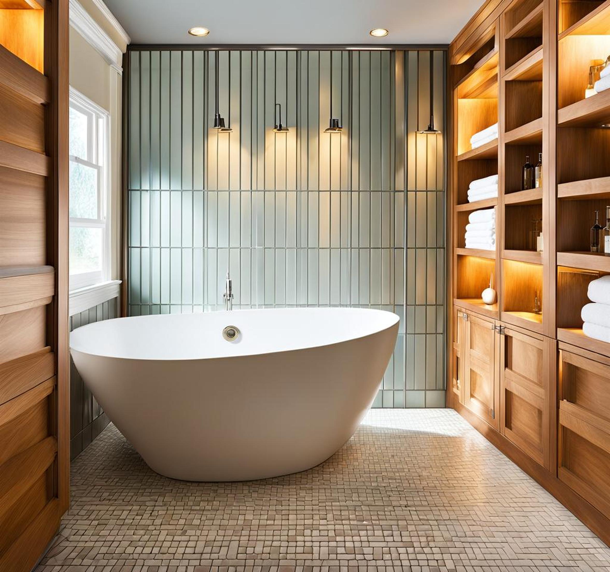 tub inside shower enclosure