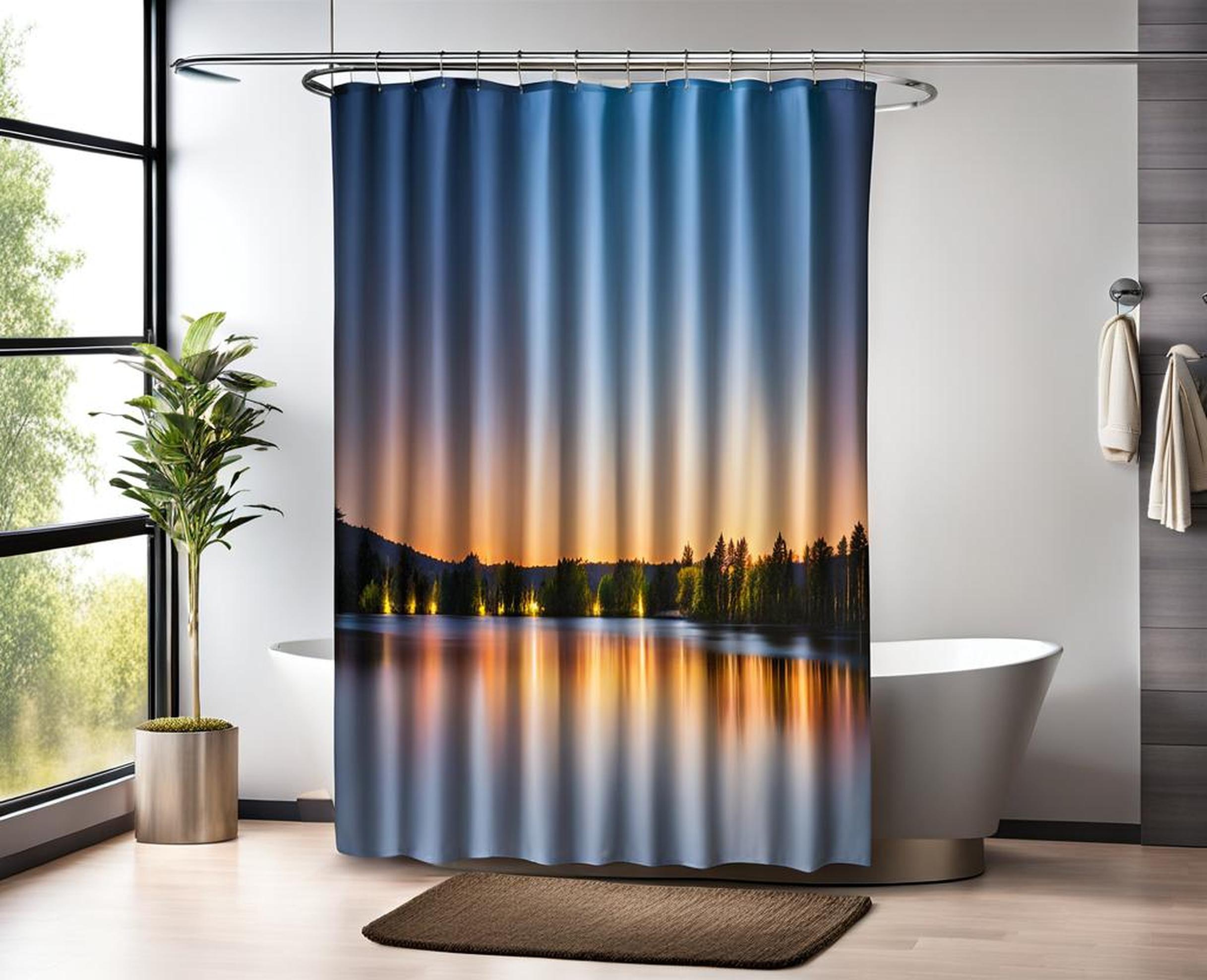 two panel shower curtain