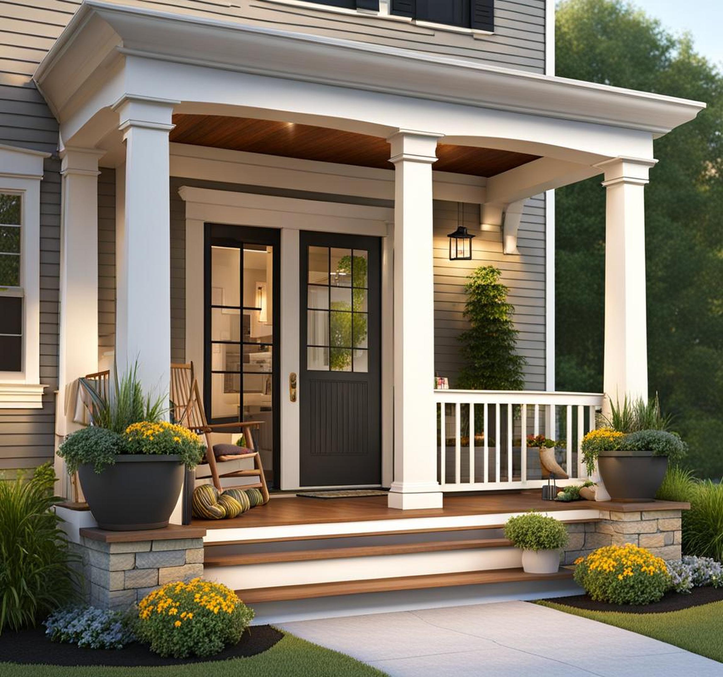 uncovered front porch ideas